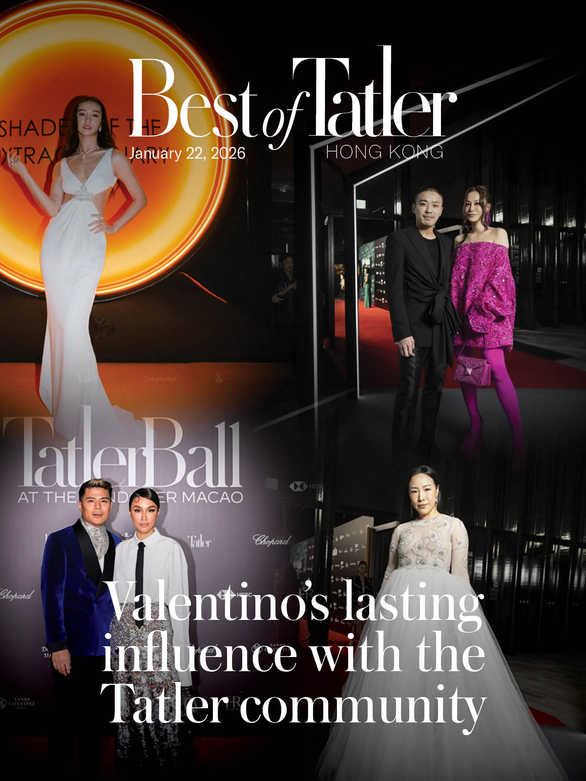 Best of Tatler cover for January 22, 2026 - Tatler community wearing Valentino