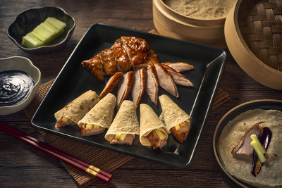 Camphor tea smoked duck fillet at Min Jiang
