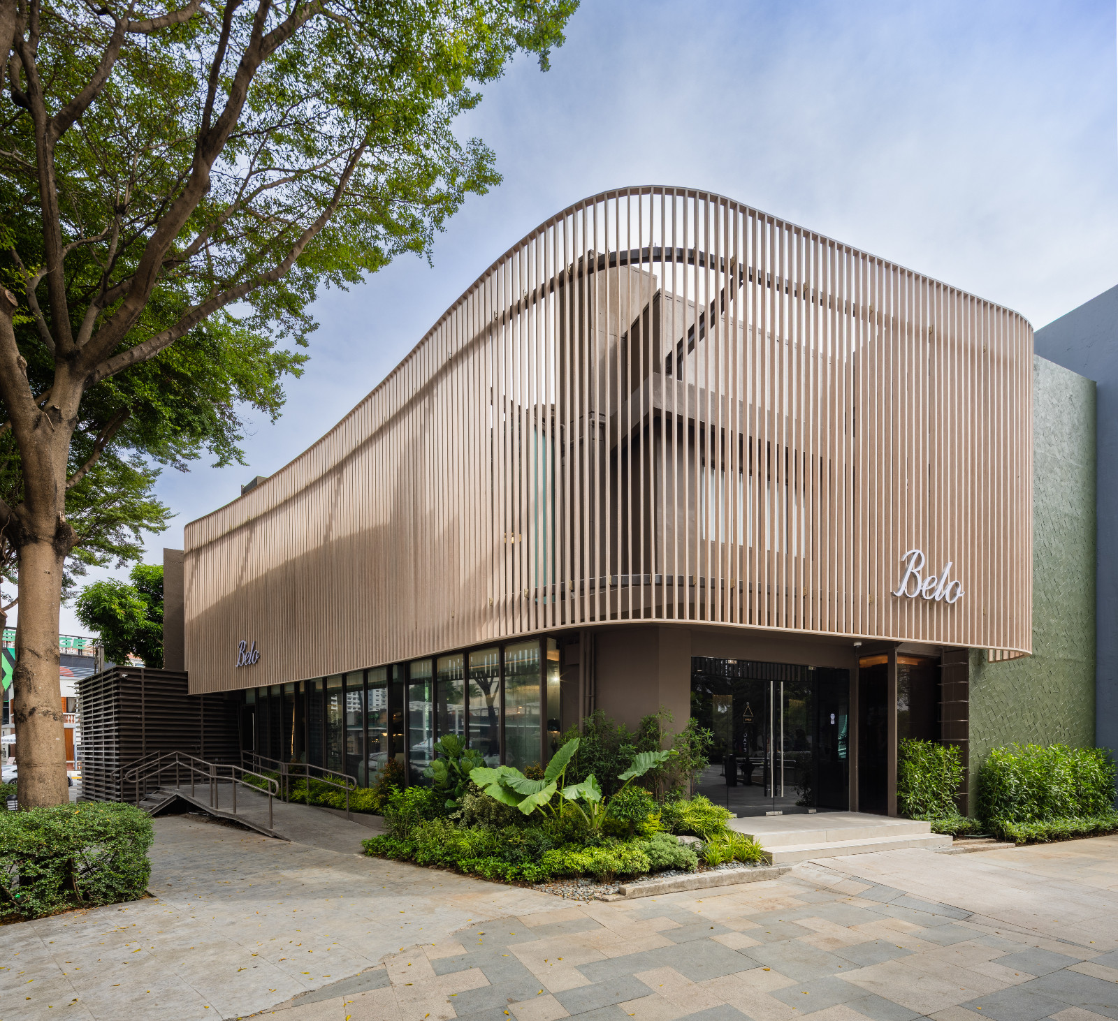 The façade of Belo’s newly renovated clinic at Westgate Alabang