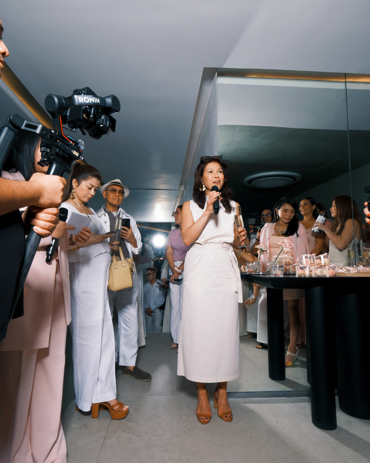 CEO Gina Lorenzana at the Belo Alabang relaunch