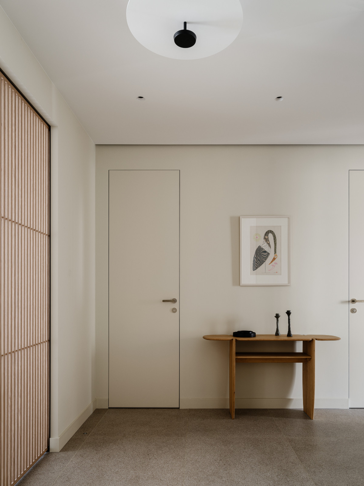 The hallway in a Korean-inspired home in Moscow, Russia by Inga Kordya