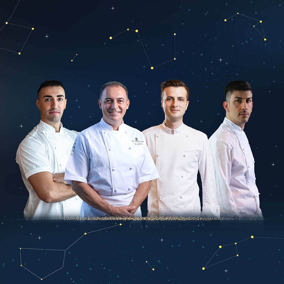 Four Chefs, One Passion: Exclusive 8-Hands Michelin Italian Dinner at Tosca di Angelo