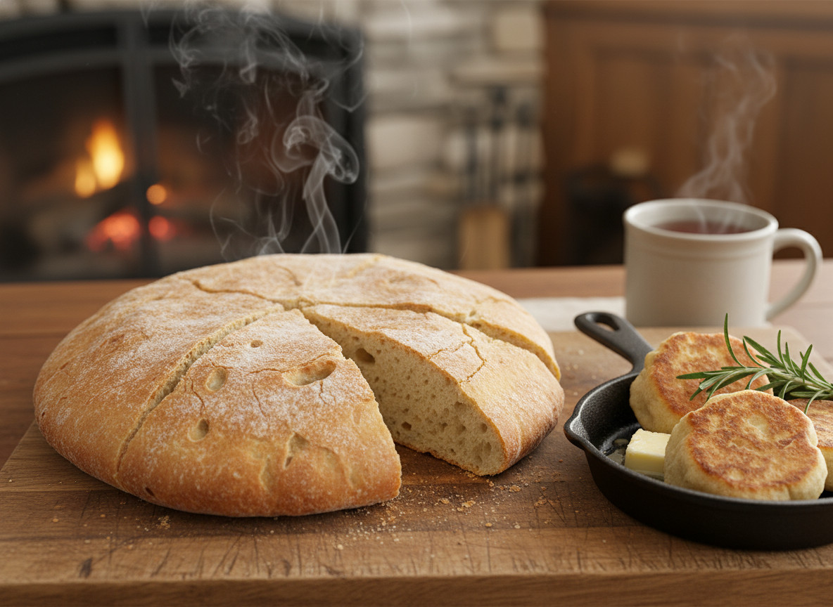 Bannock, a flatbread with Indigenous roots, carries centuries of Western Canadian history (Photo: AI-generated)