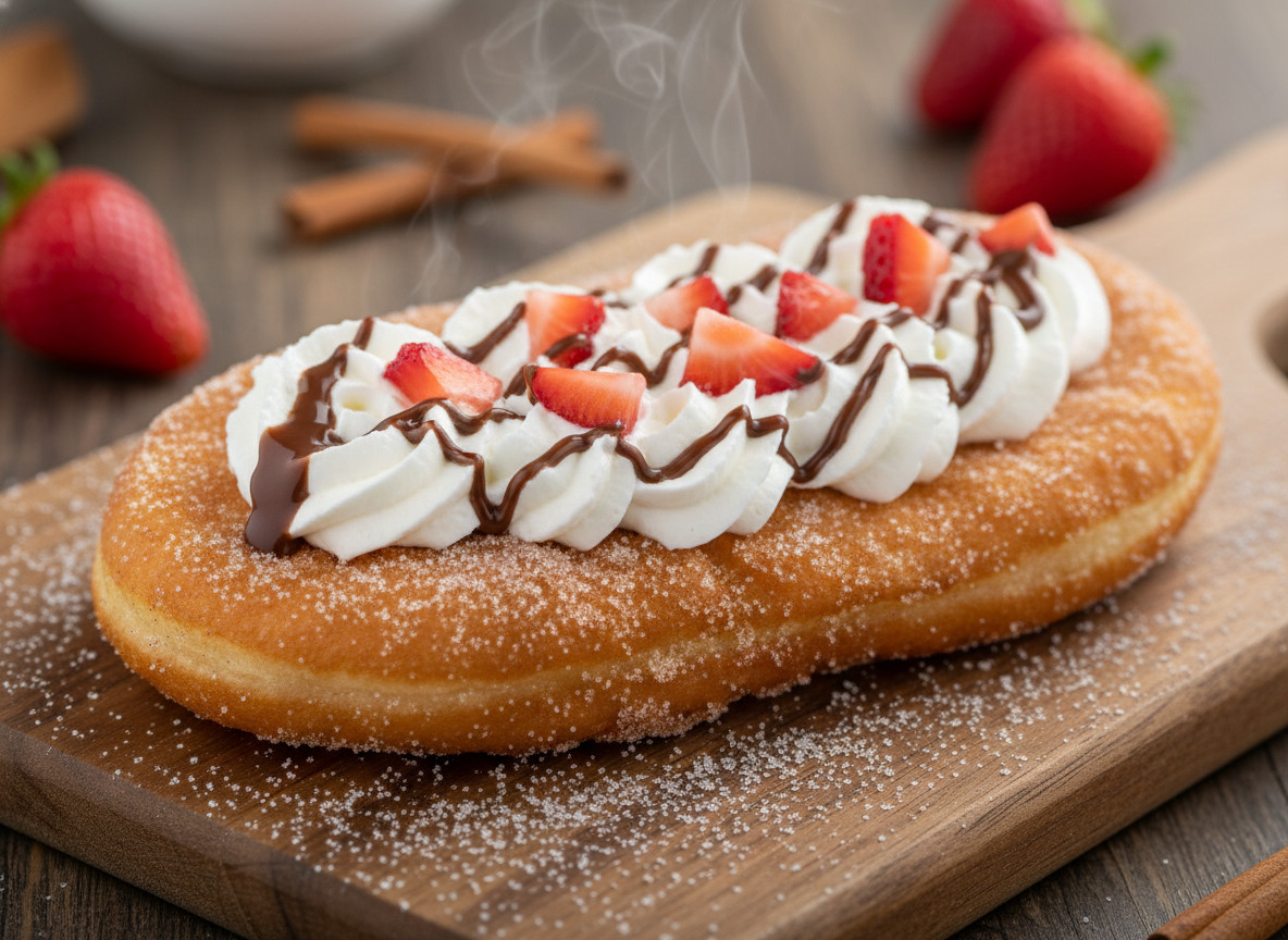 BeaverTails are fried dough pastries topped with sugar or chocolate, a playful treat from Ontario (Photo: AI-generated)