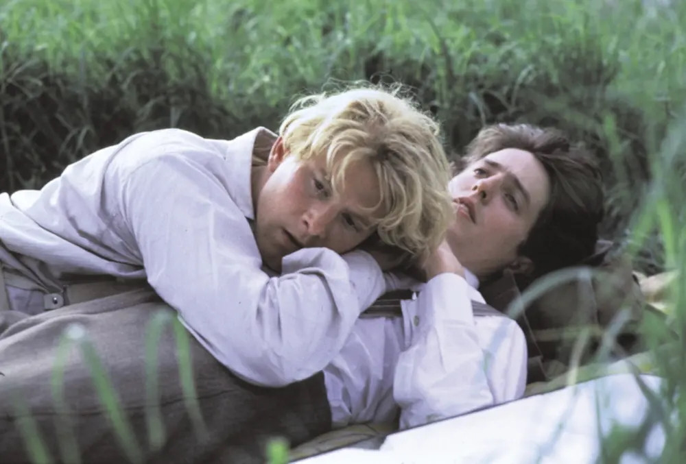 James Wilby as Maurice Hall and Hugh Grant as Clive Durham in ‘Maurice’