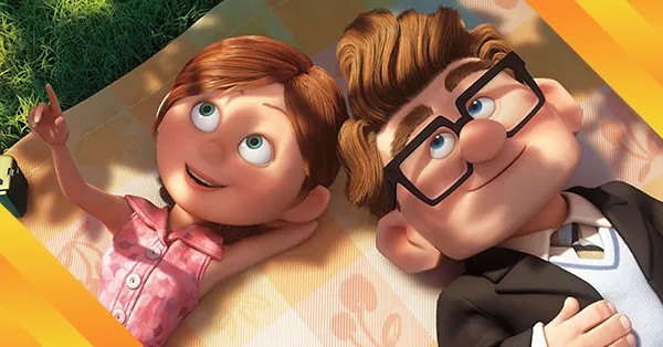 Carl and Ellie in the opening sequence of ‘Up’