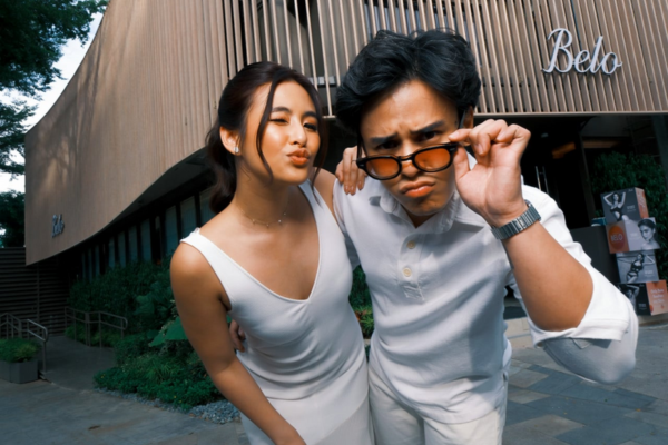 Gabbi Garcia and Khalil Ramos at Belo’s newly renovated clinic at Westgate Alabang (Photo: courtesy of Belo)