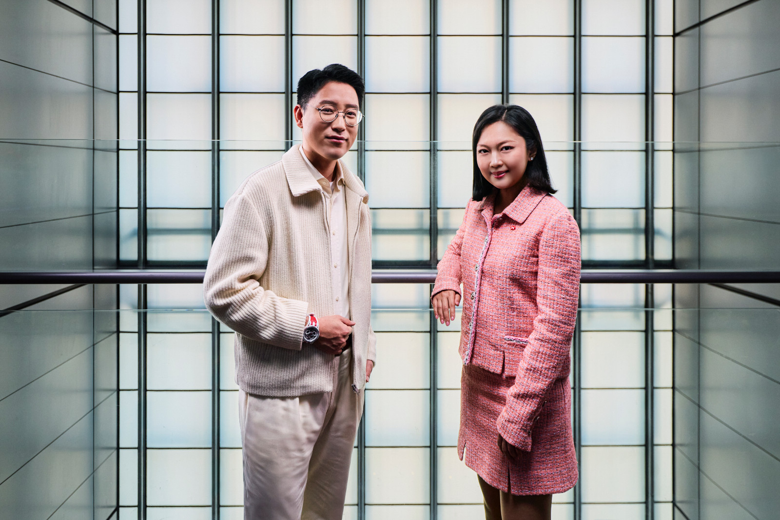 Martin Zhu, co-founder and CEO of i2Cool, with Jiao Jiao Zhang, head of portfolio coverage, Hong Kong, HSBC Innovation Banking (Photo: Tatler Hong Kong)