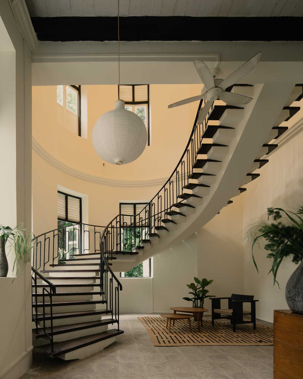 The stunning staircase inside Danish Seamen’s Church, restored by a team led by laureate Goy Zhenru, who heads Goy Architects (Photo: Khoo Guo Jie)