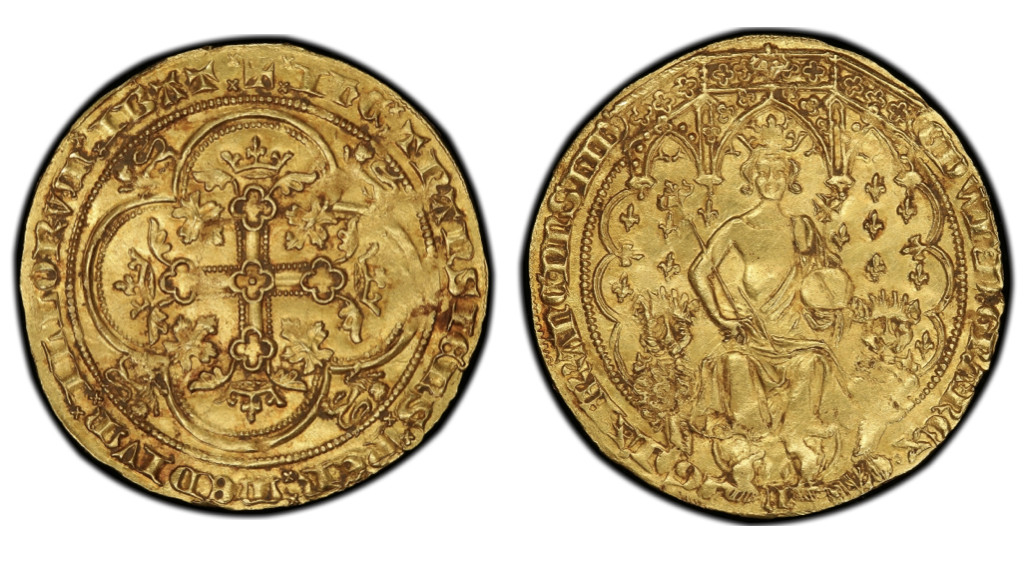 1343 Edward III Florin Double Leopard (ภาพ: CoinageBritannia / commons.wikimedia.org)