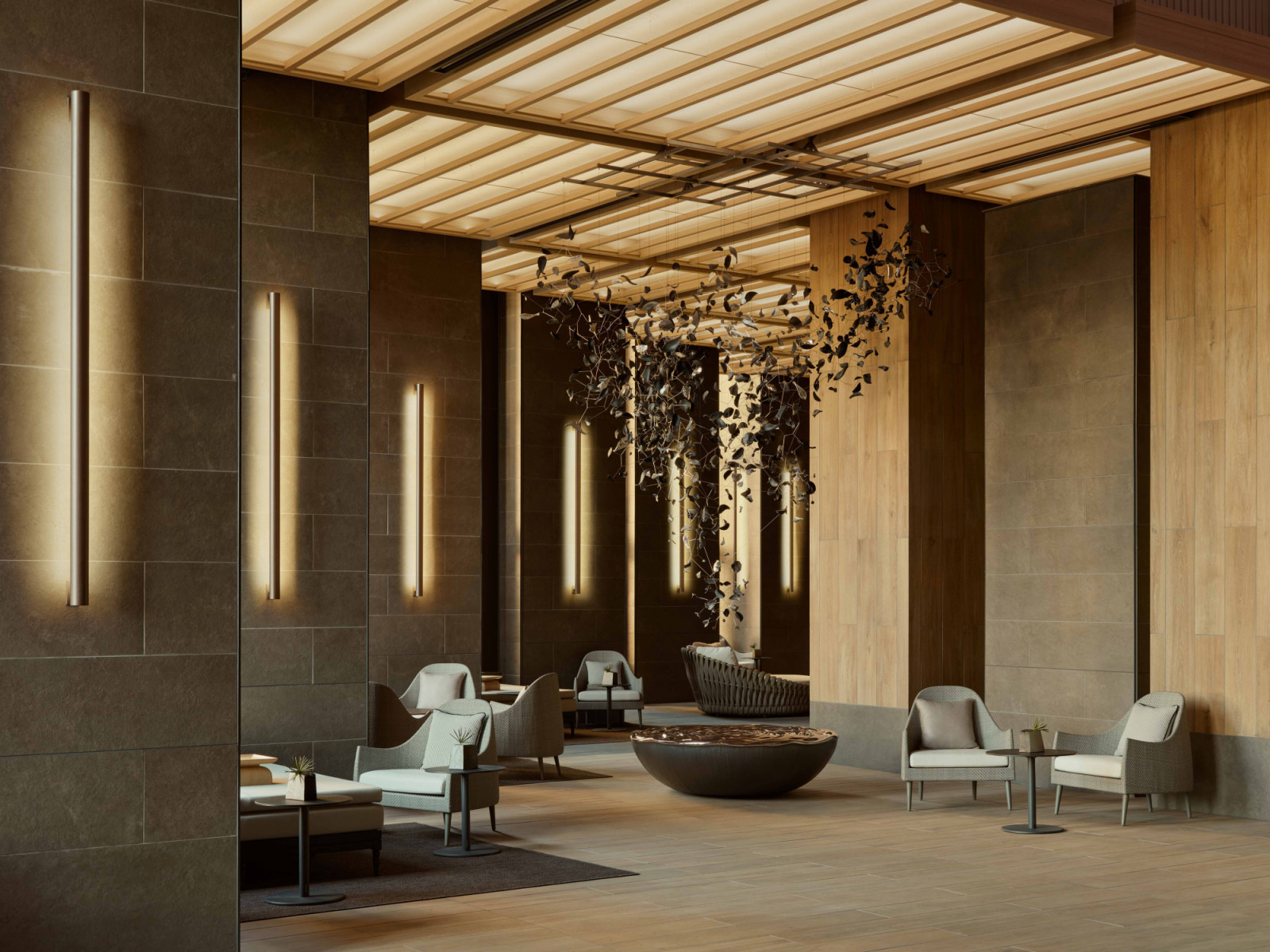 Janu Tokyo’s poolside is framed by a suite of thermal and onsen offerings, from steam rooms to cold plunge pools, enhancing the holistic wellness journey for guests