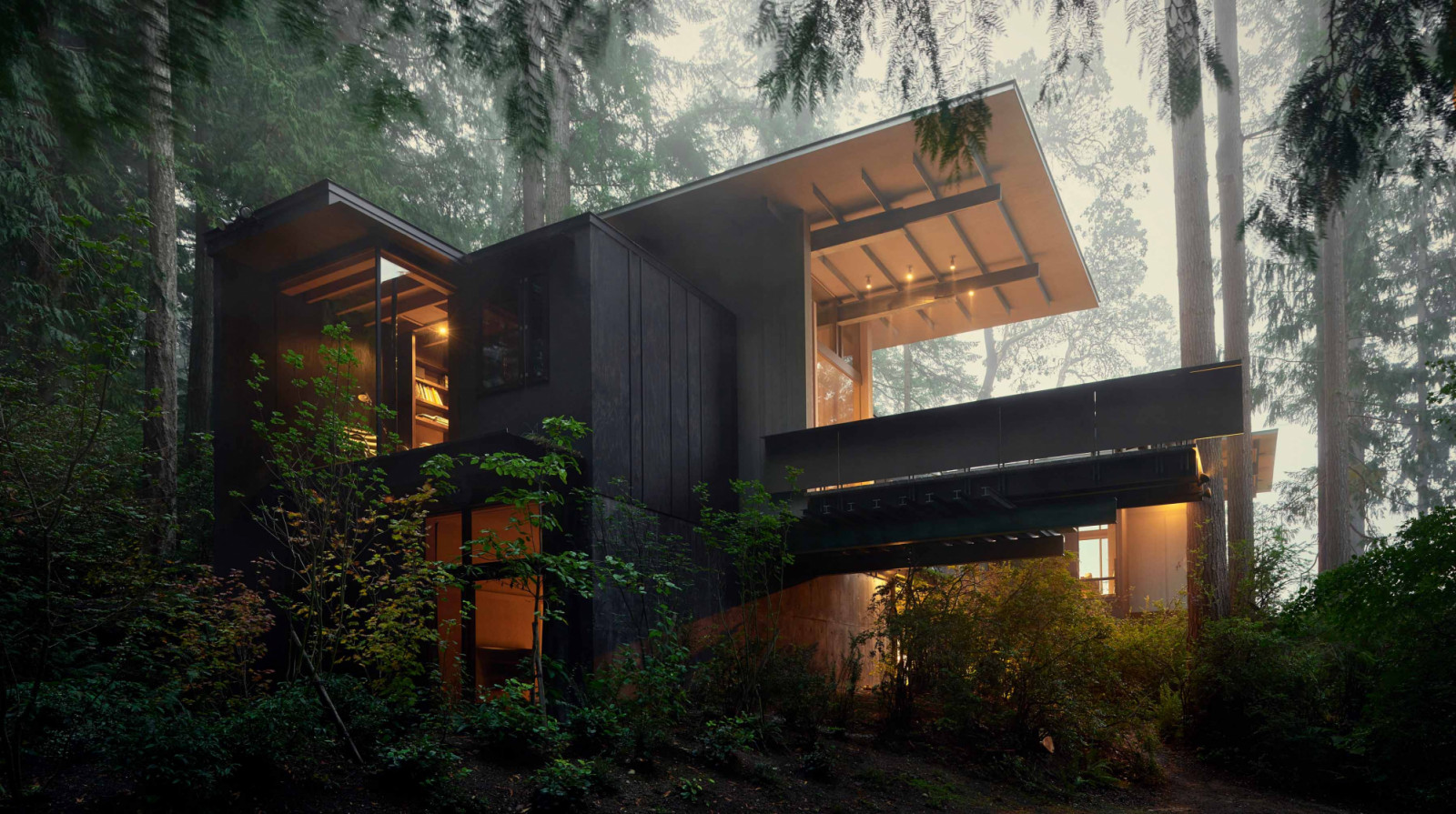 The Cabin at Longbranch began as a 200 sq ft bunkhouse on the site of Jim Olson’s grandparents’ 1912 summer cottage on Puget Sound in Washington State