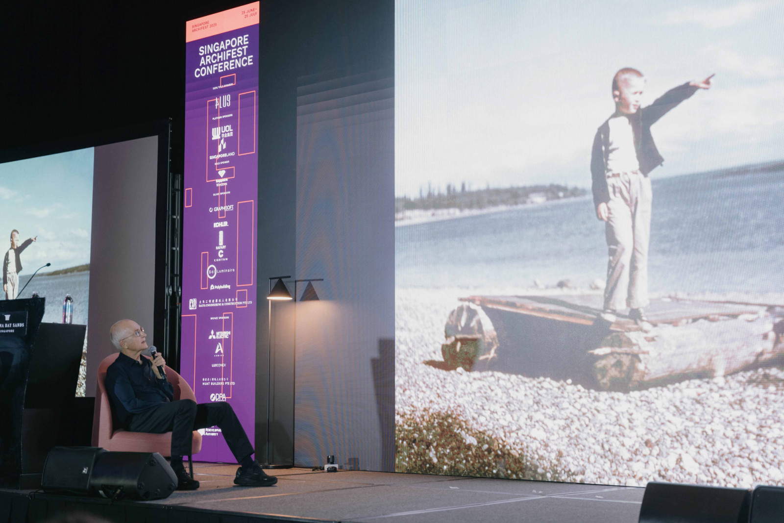 Jim Olson on stage at Archifest Singapore 2025