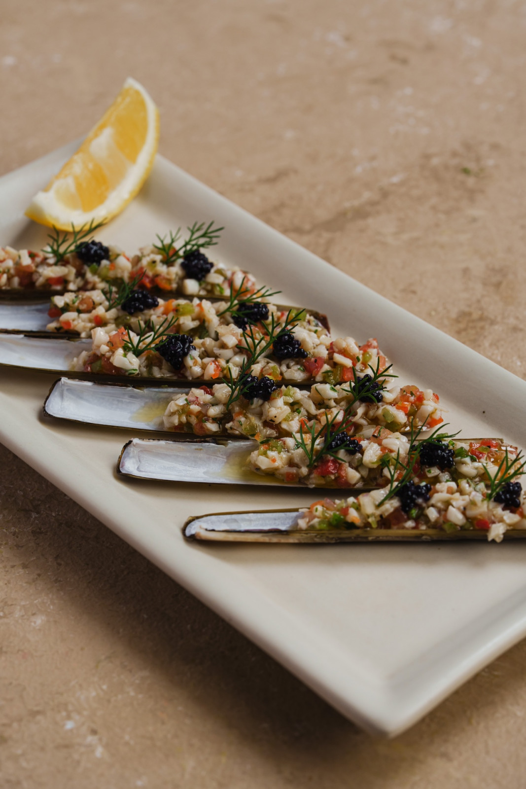 Tatler Dining February 2026 Radar - New restaurants, cafés and bars - La Taperia Martinez - Salpicón de Navajas_ Razor clams salpicón 2025-10-18
