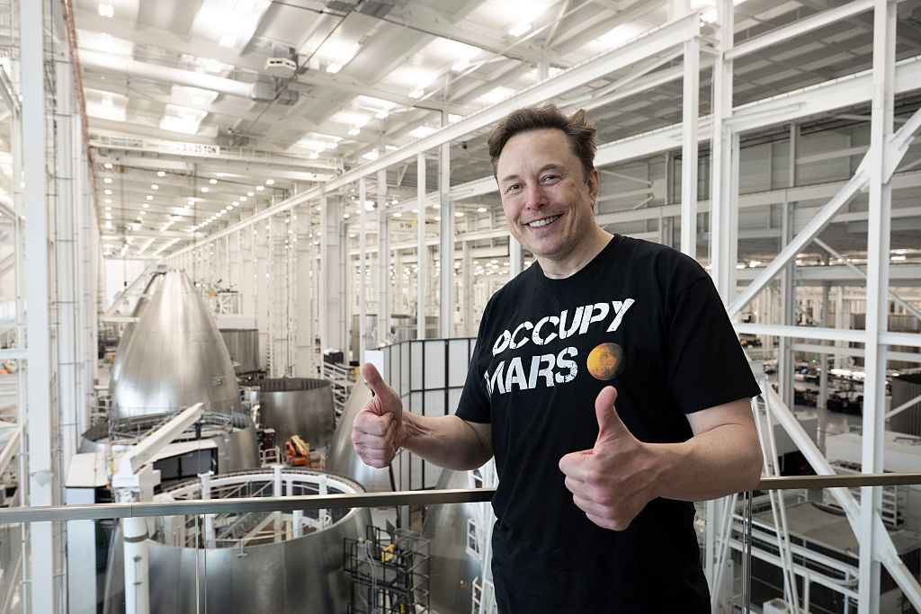 BROWNSVILLE, TX-MAY 27:
Elon Musk is photographed at Space X in Brownsville, Texas
(Photo by Marvin Joseph/The Washington Post via Getty Images)