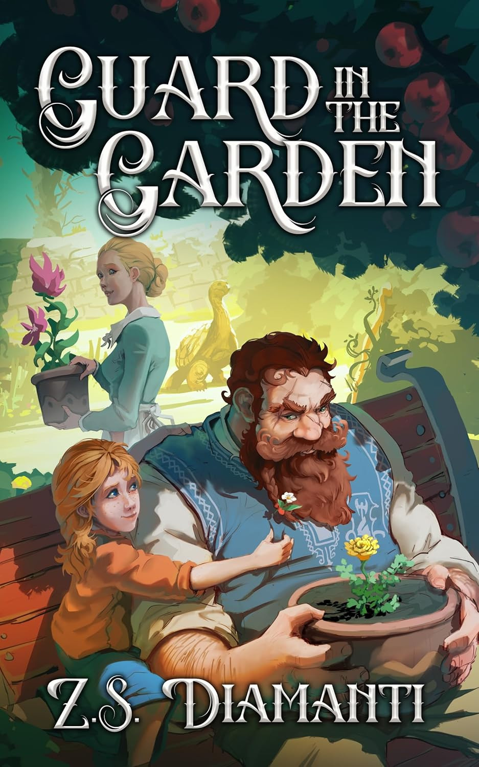 ‘Guard in the Garden’ tells the story of a dwarven warrior healing through community gardening (Photo: Griffin Press)