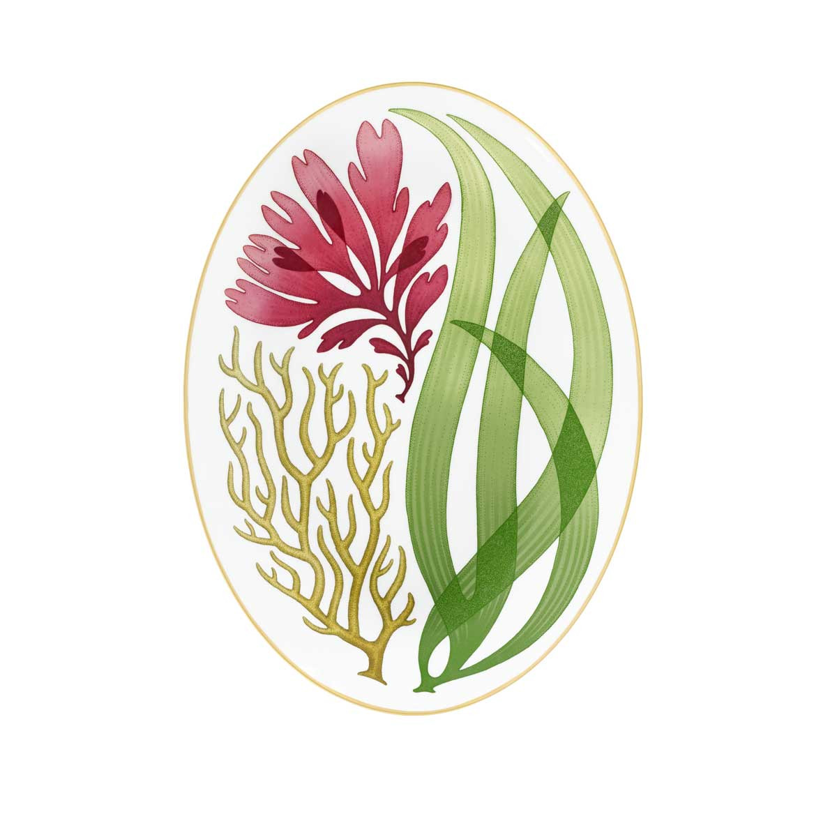 Hermès Natures Marines small oval platter