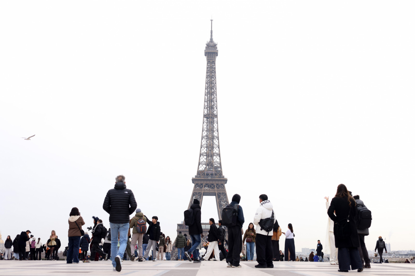 PARIS, FRANCE - JANUARY 28: A general view of the Eiffel Tower prior to the UEFA Champions League 2025/26 League Phase MD8 match between Paris Saint-Germain and Newcastle United FC at Parc des Princes on January 28, 2026 in Paris, France. (Photo by George Wood - UEFA/UEFA via Getty Images)