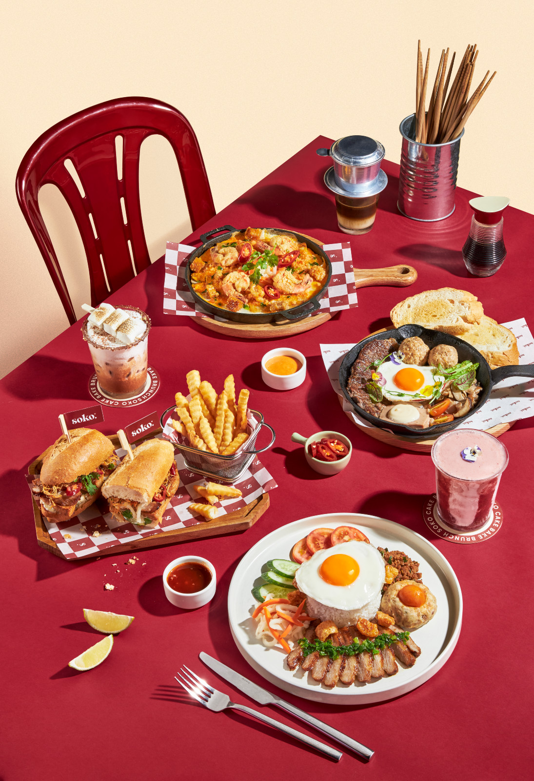 Beragam hidangan di Soko yang terinspirasi makanan street food khas Saigon