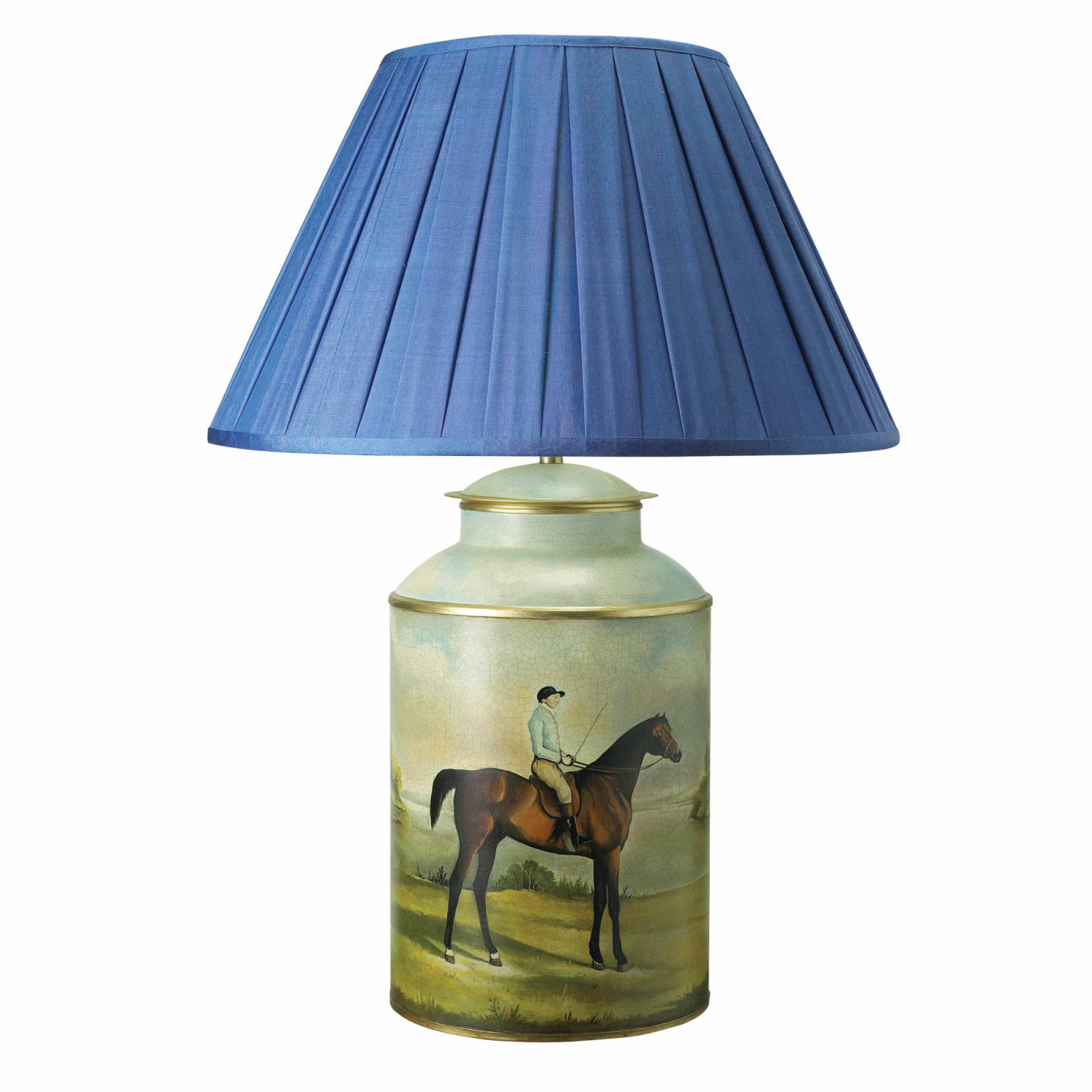 Besselink & Jones Molly Longlegs hand-painted tea caddy lamp