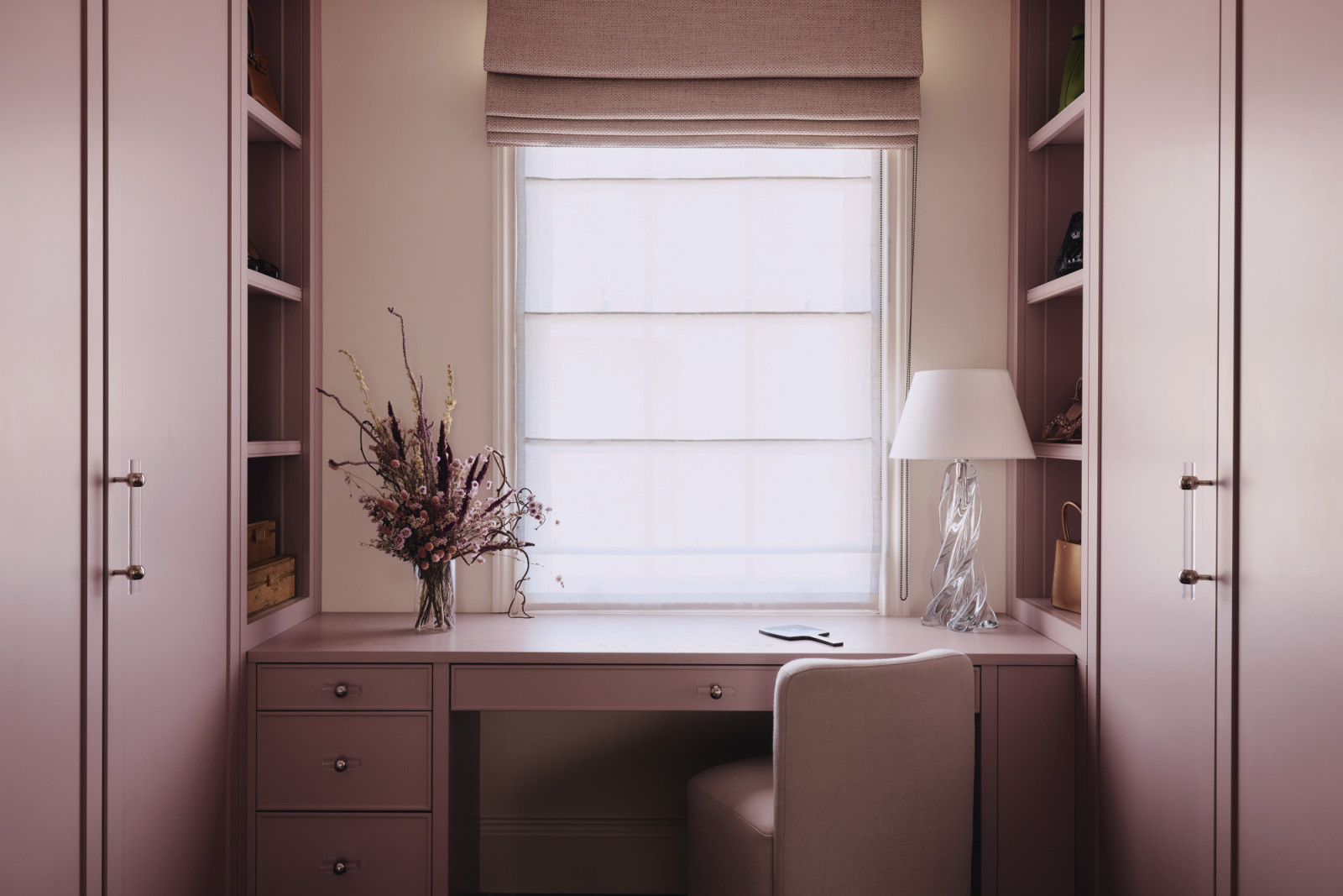 The dressing room in a Georgian townhouse renovated by Jack Simpson in London, England