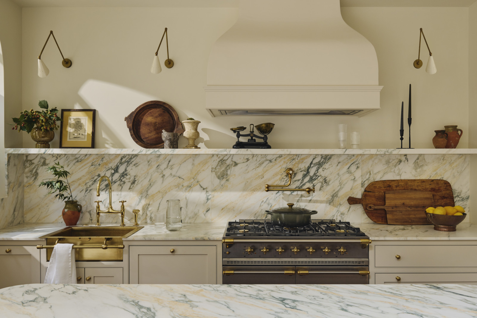 The kitchen in a Georgian townhouse renovated by Jack Simpson in London, England