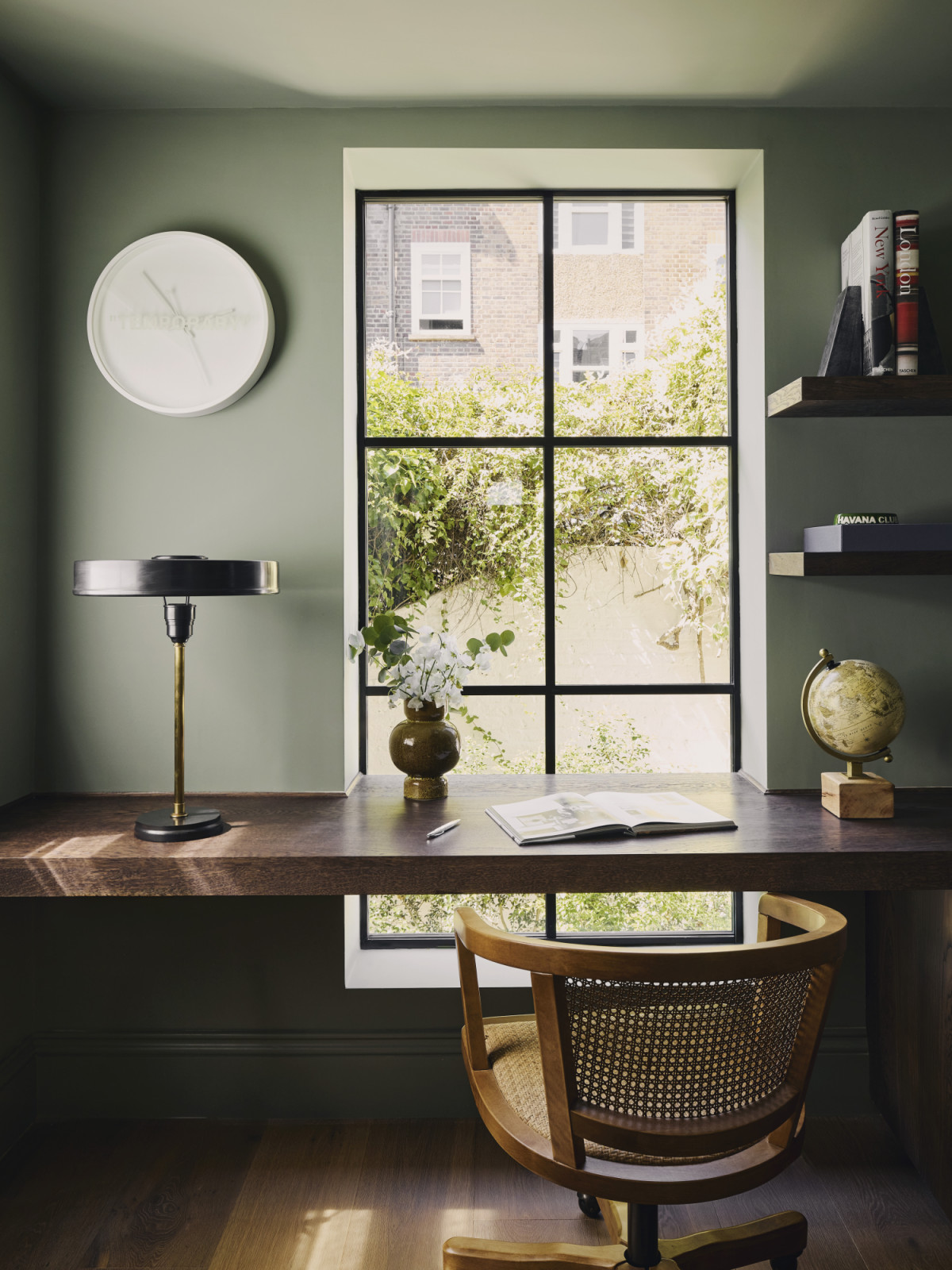 The study in a Georgian townhouse renovated by Jack Simpson in London, England