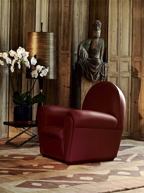 A deliberately generous, volumetric form that balances visual gravitas with exceptional comfort (Photo: Poltrona Frau)