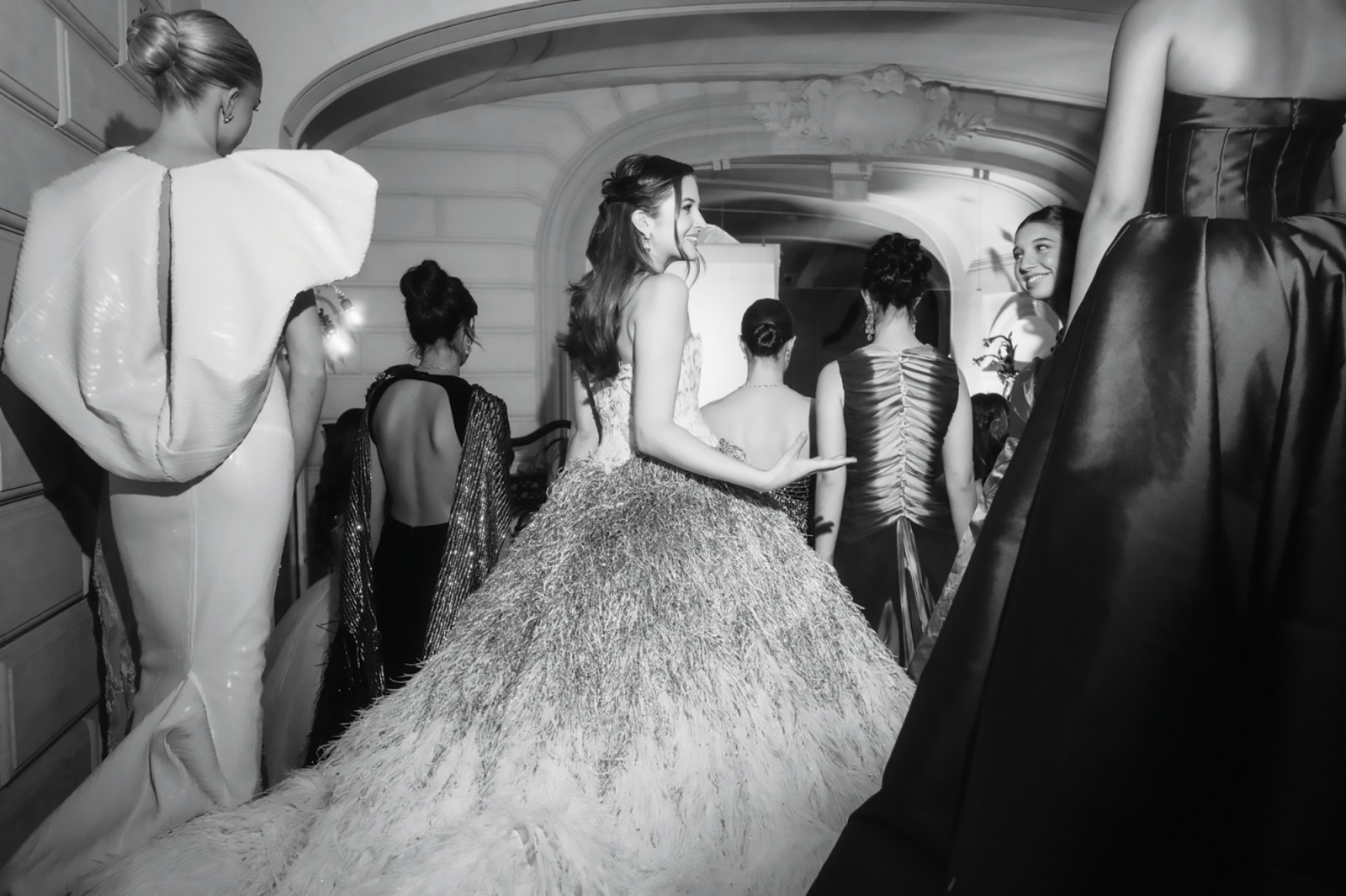 The debutantes behind the scenes