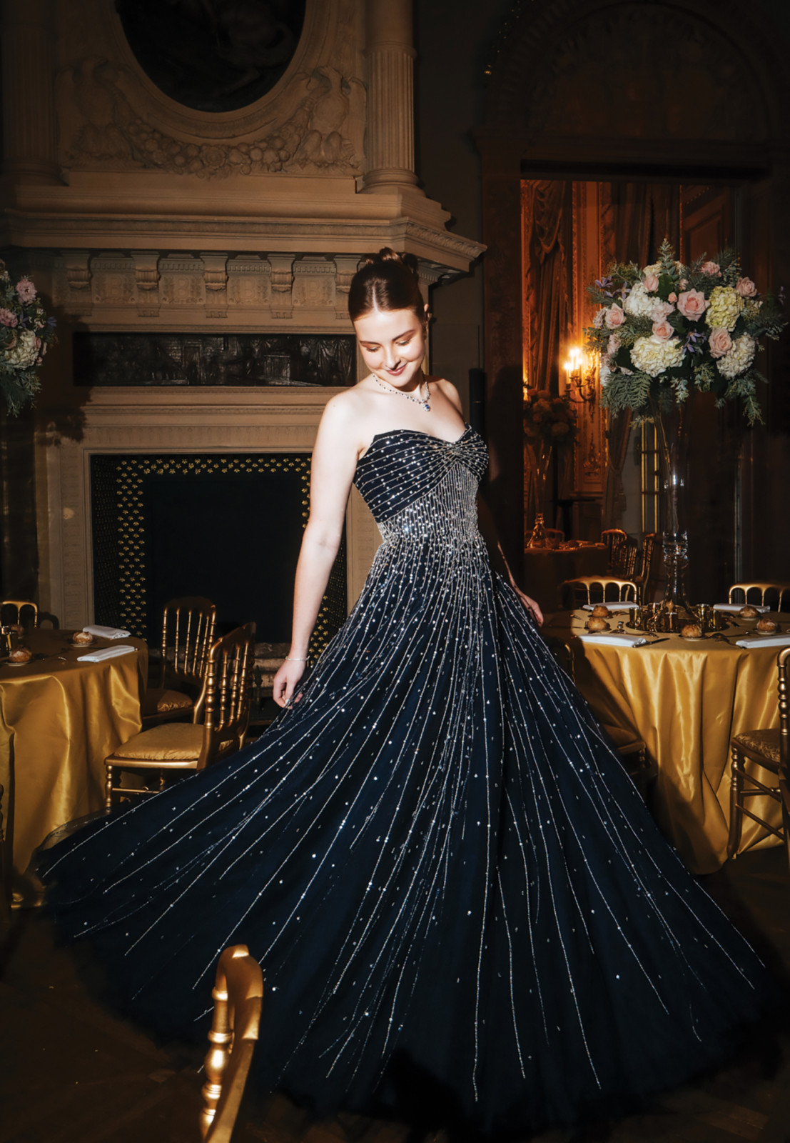 Baroness Isabelle von Perfall in Monique Lhuillier
