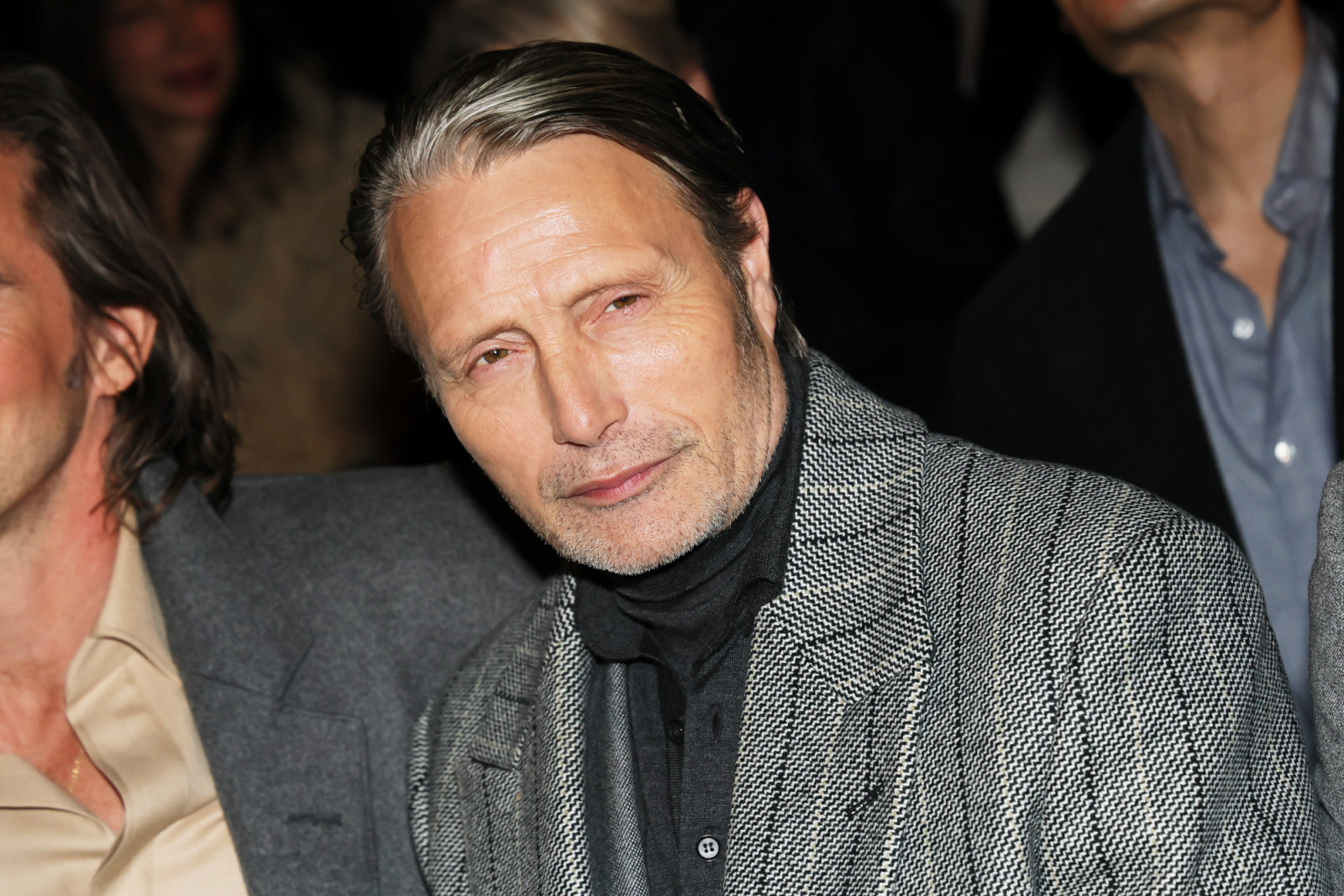 MILAN, ITALY - JANUARY 16: Mads Mikkelsen attends the Zegna fashion show during the Milan Fashion Week - Menswear Fall/Winter 2026-2027 on January 16, 2026 in Milan, Italy. (Photo by Vittorio Zunino Celotto/Getty Images)