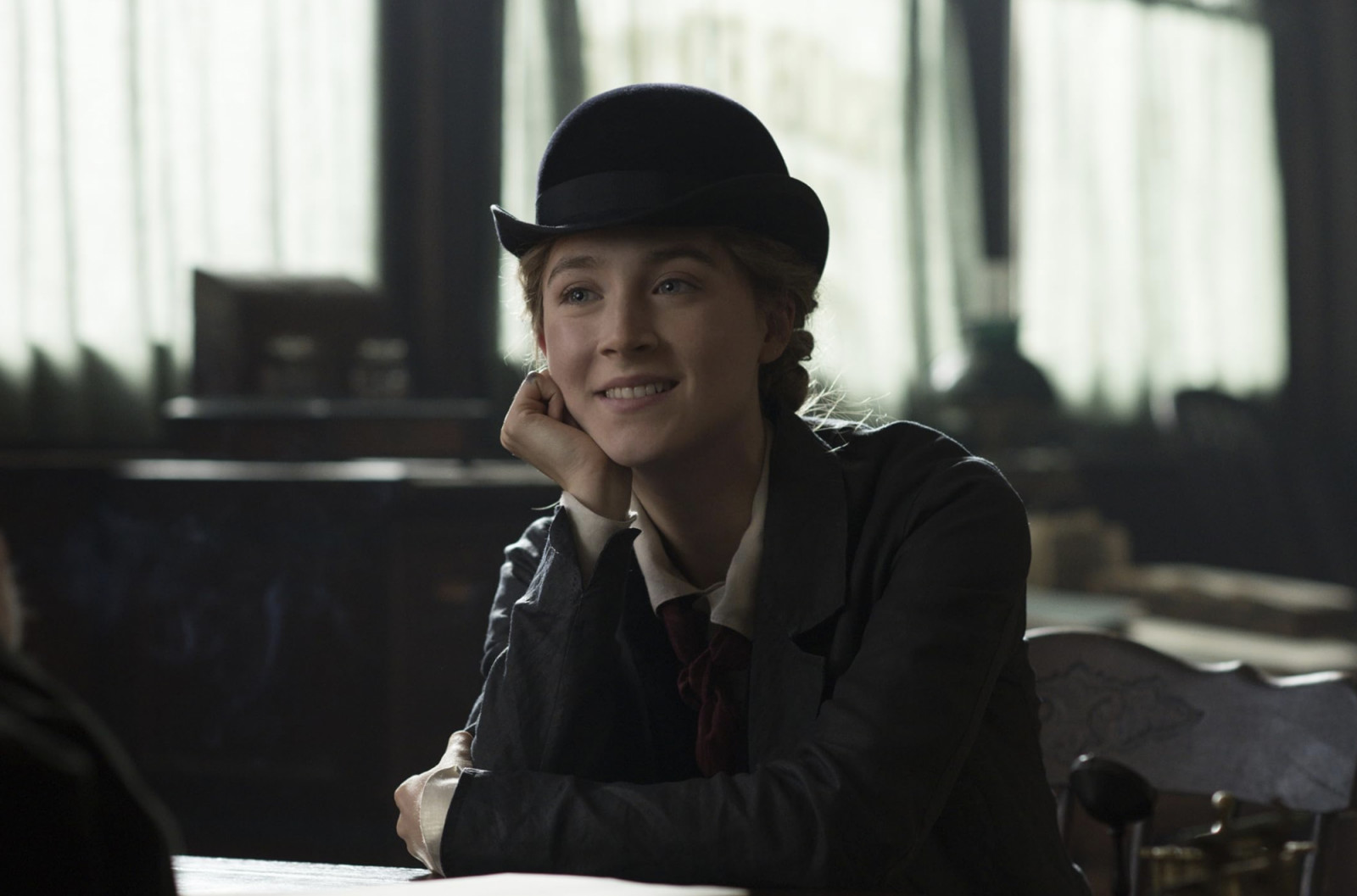 Saoirse Ronan’s Jo March blends wool skirts, cotton blouses, and lace-up boots for a practical, story-driven poetcore look (Photo: Little Women/IMDb)