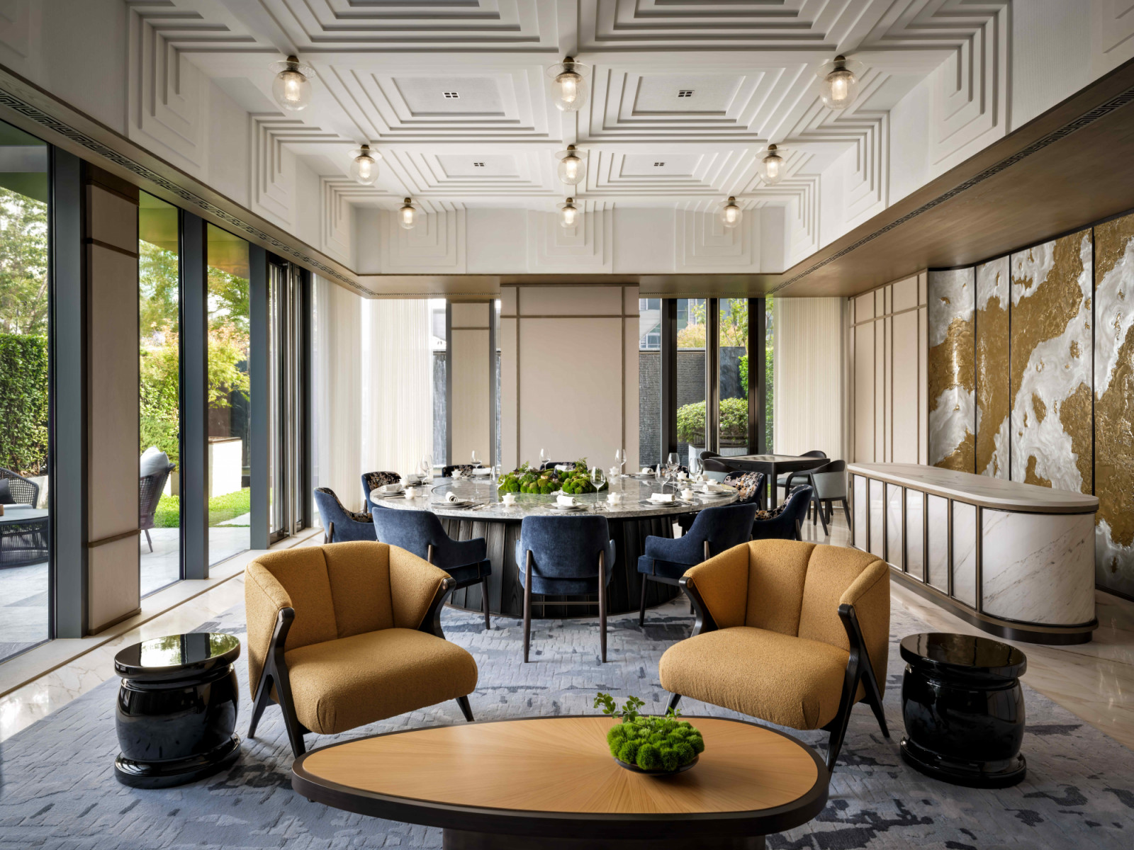 An intimate yet distinguished setting in one of the four private dining rooms (Photo: Restaurant & Bar Design Awards)