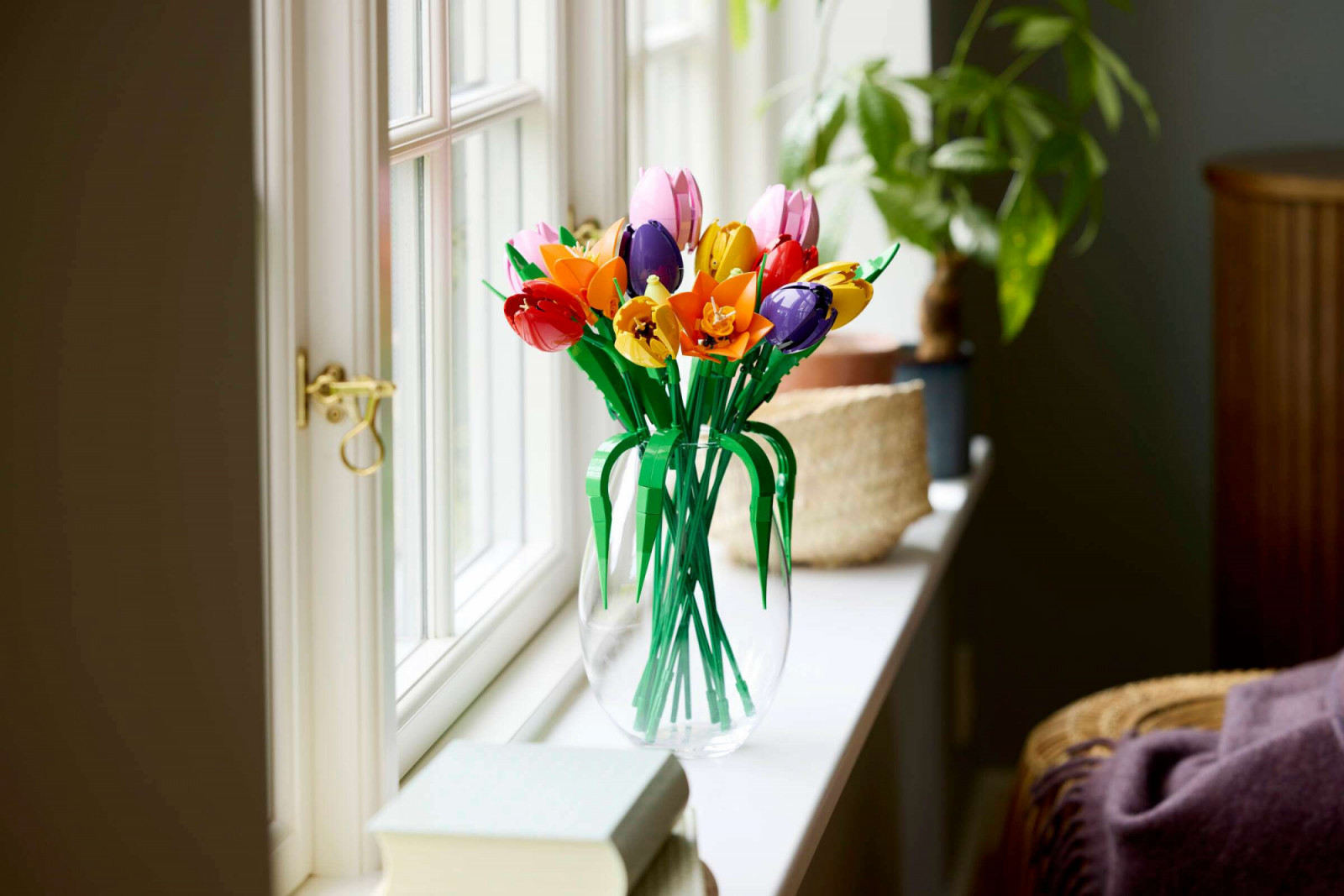 Lego’s 576-piece Tulip Bouquet spans 14 tulips across five varieties and six colours, the tallest stem reaching 36 centimetres