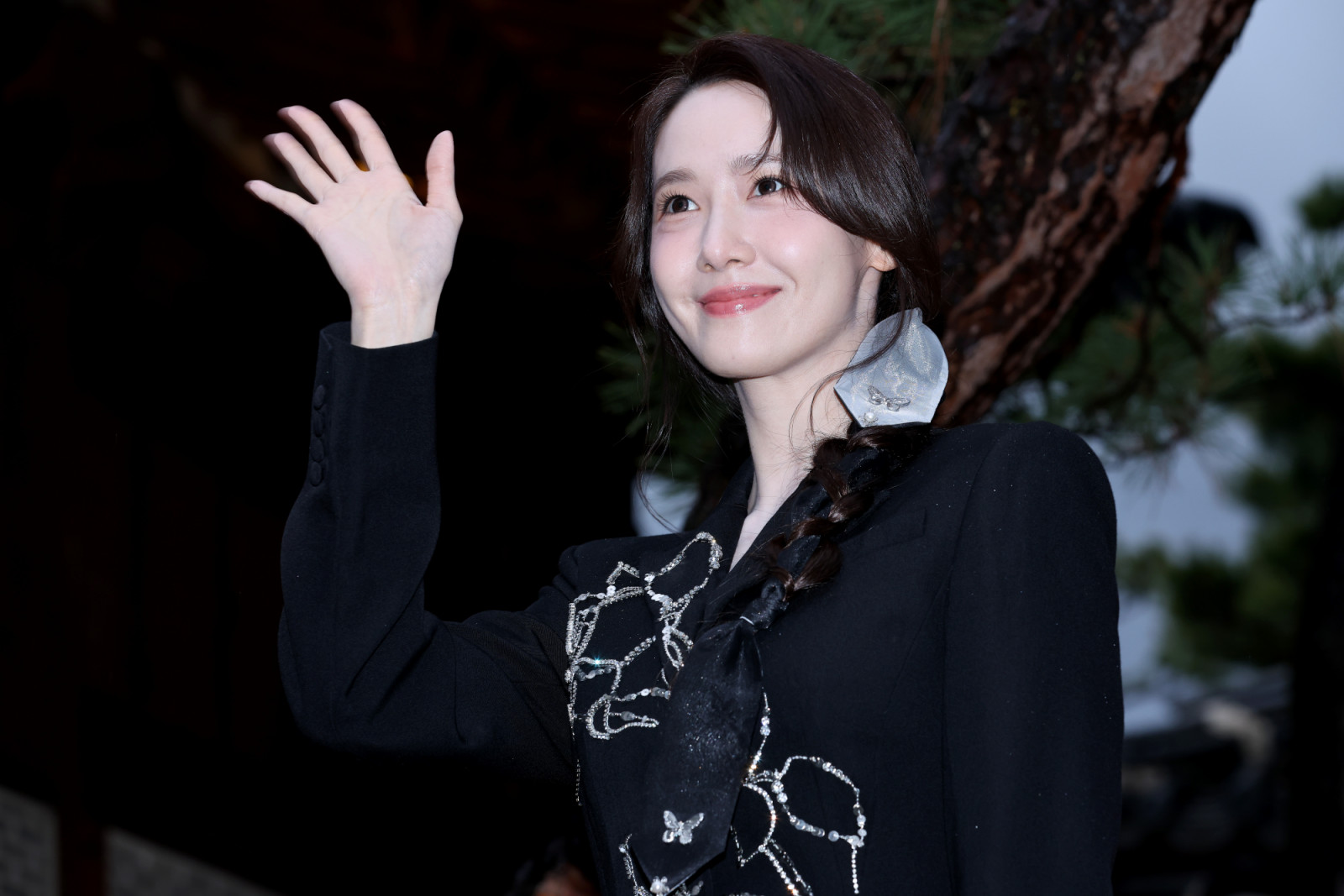 SEOUL, SOUTH KOREA - APRIL 14: Sulwhasoo brand global ambassador, Yoona of girl group Girls' Generation poses for a photocall for the AMORE PACIFIC 'Sulwhasoo' holistic night party on April 14, 2025 in Seoul, South Korea. (Photo by Han Myung-Gu/WireImage)