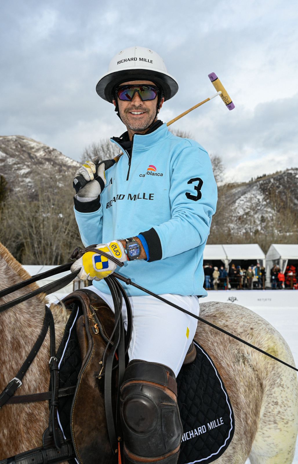 ASPEN, COLORADO - DECEMBER 21: Pablo Mac Donough is seen prior to the 2022 World Snow Polo Championship at Rio Grande Park on December 21, 2022 in Aspen, Colorado. (Photo by Riccardo Savi/Getty Images For Richard Mille)