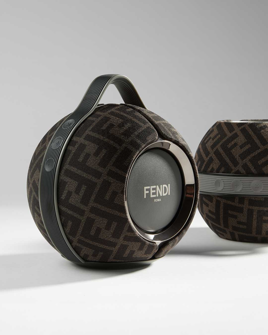 Fendi unveils new Fendi x Devialet Mania portable speaker in black