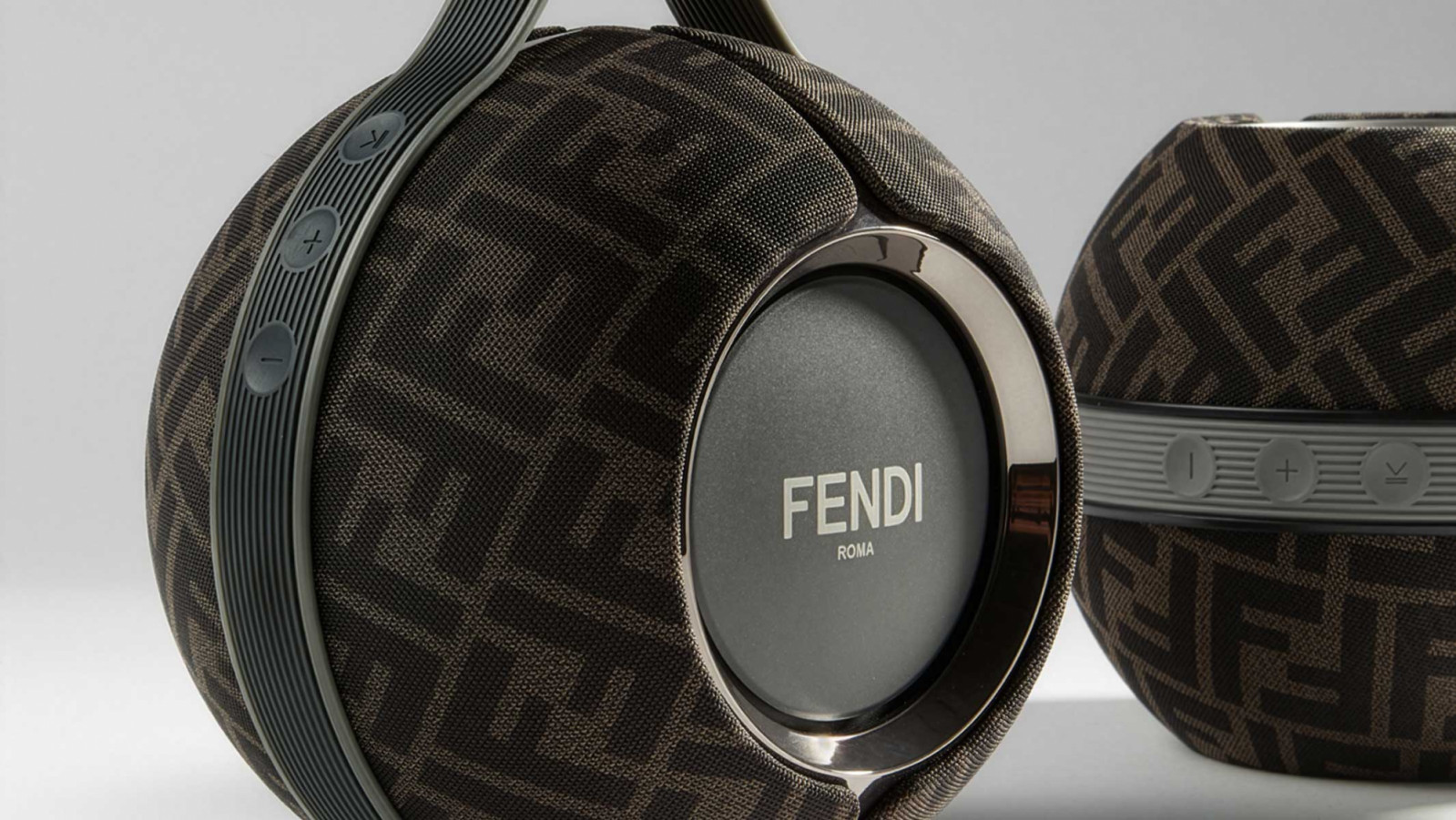 The Fendi x Devialet Mania portable speaker blends FF monogram design with high-fidelity portable sound