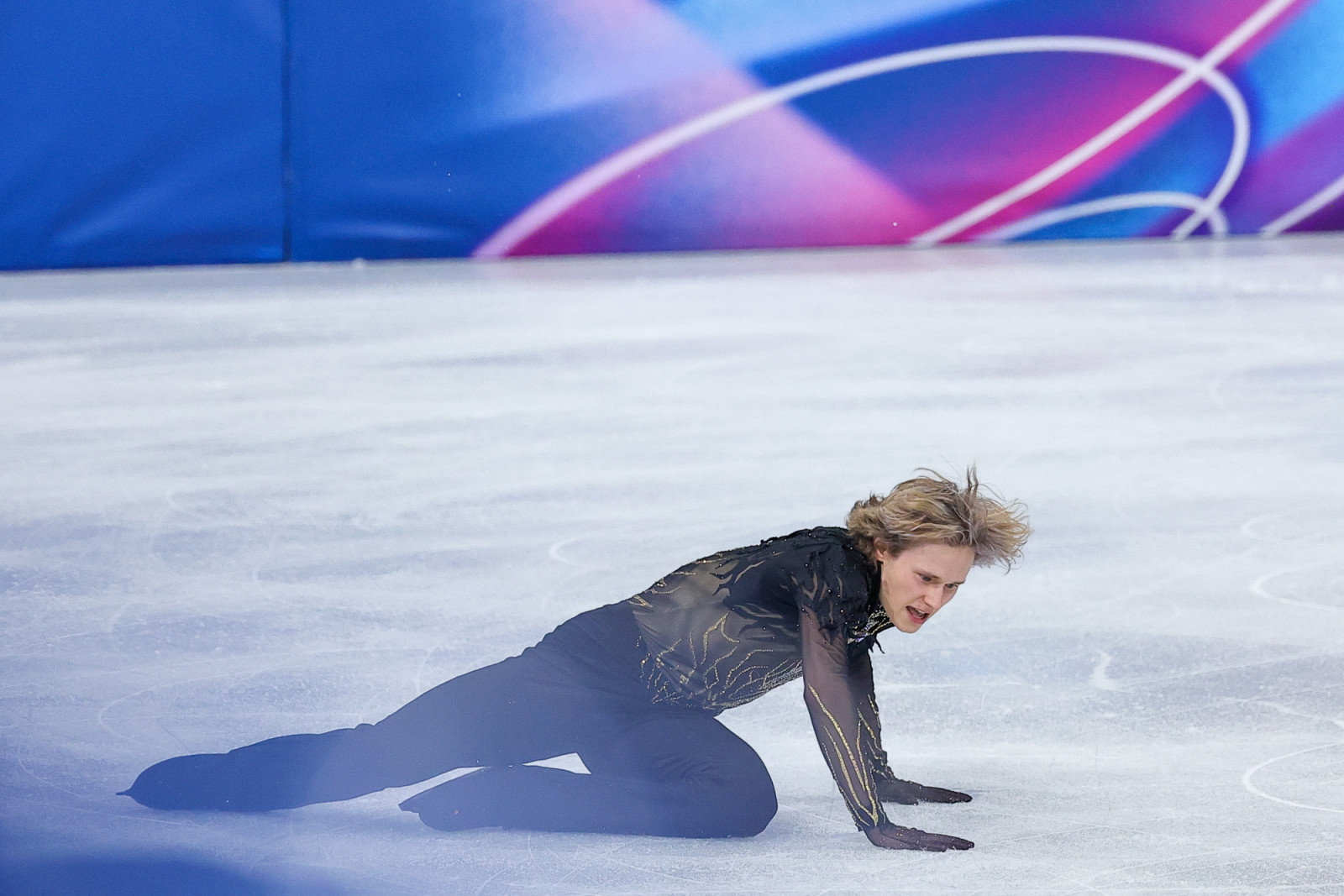 MILAN, ITALY - FEBRUARY 13: Ilia Malinin of Team United States performs during the Men's Single Free Skating on day seven of the Milano Cortina 2026 Winter Olympic games at Milano Ice Skating Arena on February 13, 2026 in Milan, Italy. (Photo by Luo Yunfei/China News Service/VCG via Getty Images)