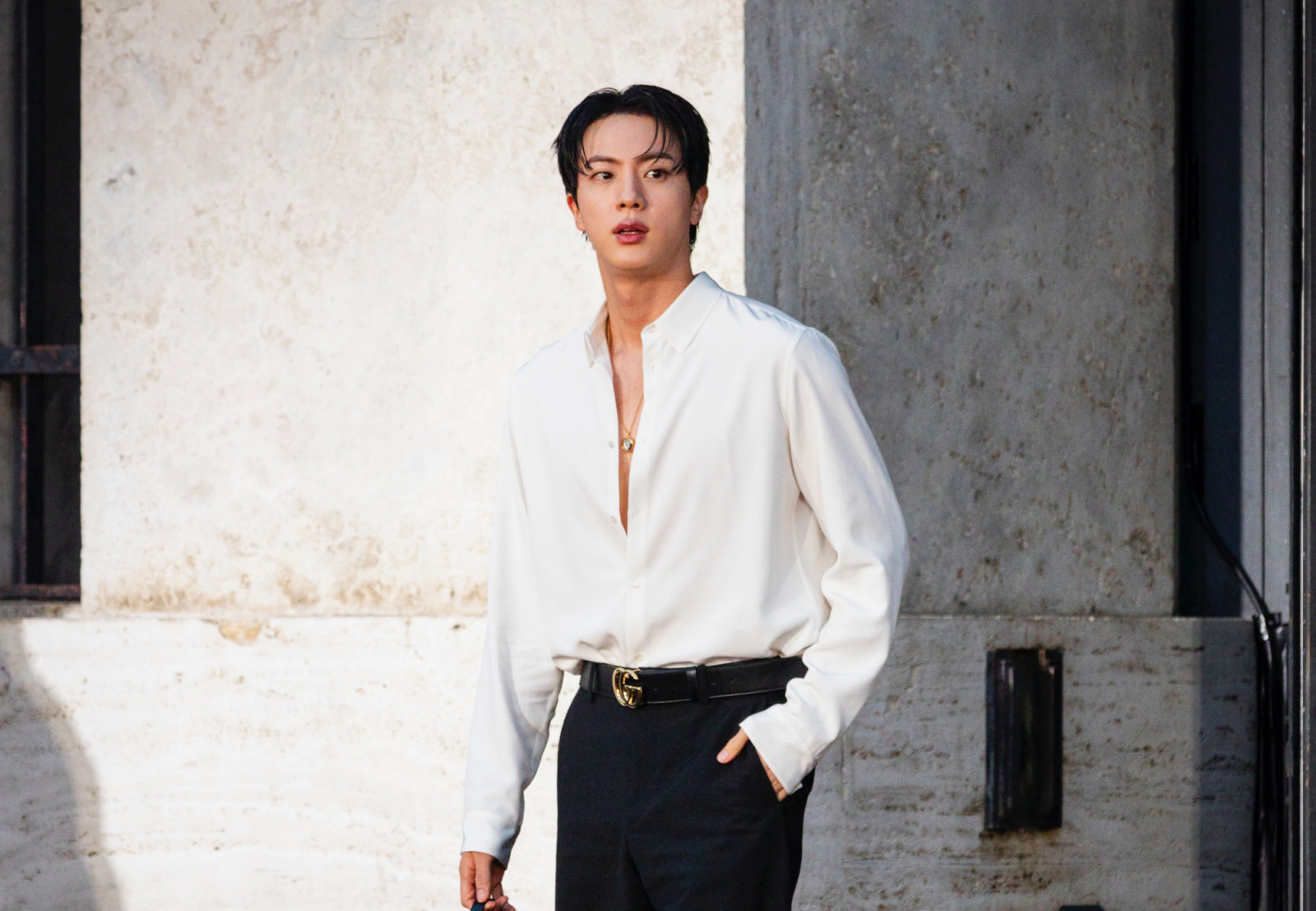 BTS Jin’s 2026 partnerships span fashion, beauty, food and tourism. Here’s a breakdown of the brands he’s working with and how those collaborations are being positioned this year (Photo: Lee Jeong Mu/Imazins via Getty Images)