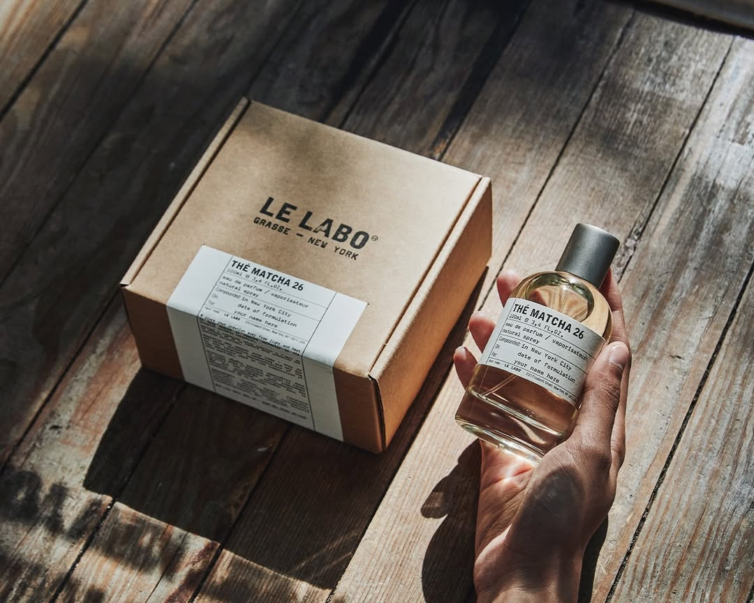 Thé Matcha 26: A soft green scent built around fig and vetiver, Thé Matcha 26 sits close to the skin and feels clean without being sharp (Photo: Le Labo/Instagram)