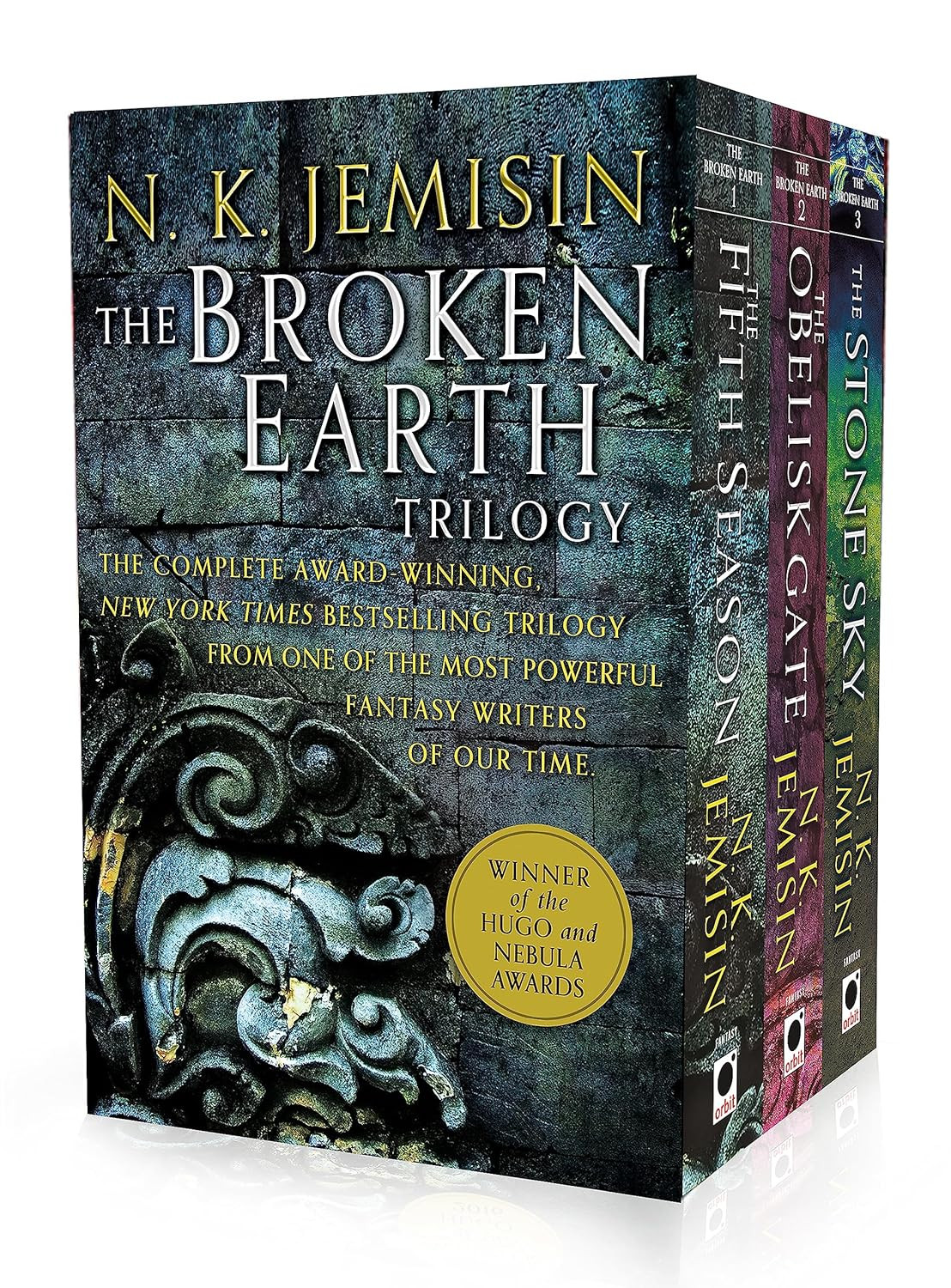 ‘The Broken Earth Trilogy’ by N.K. Jemisin (Photo: Orbit)