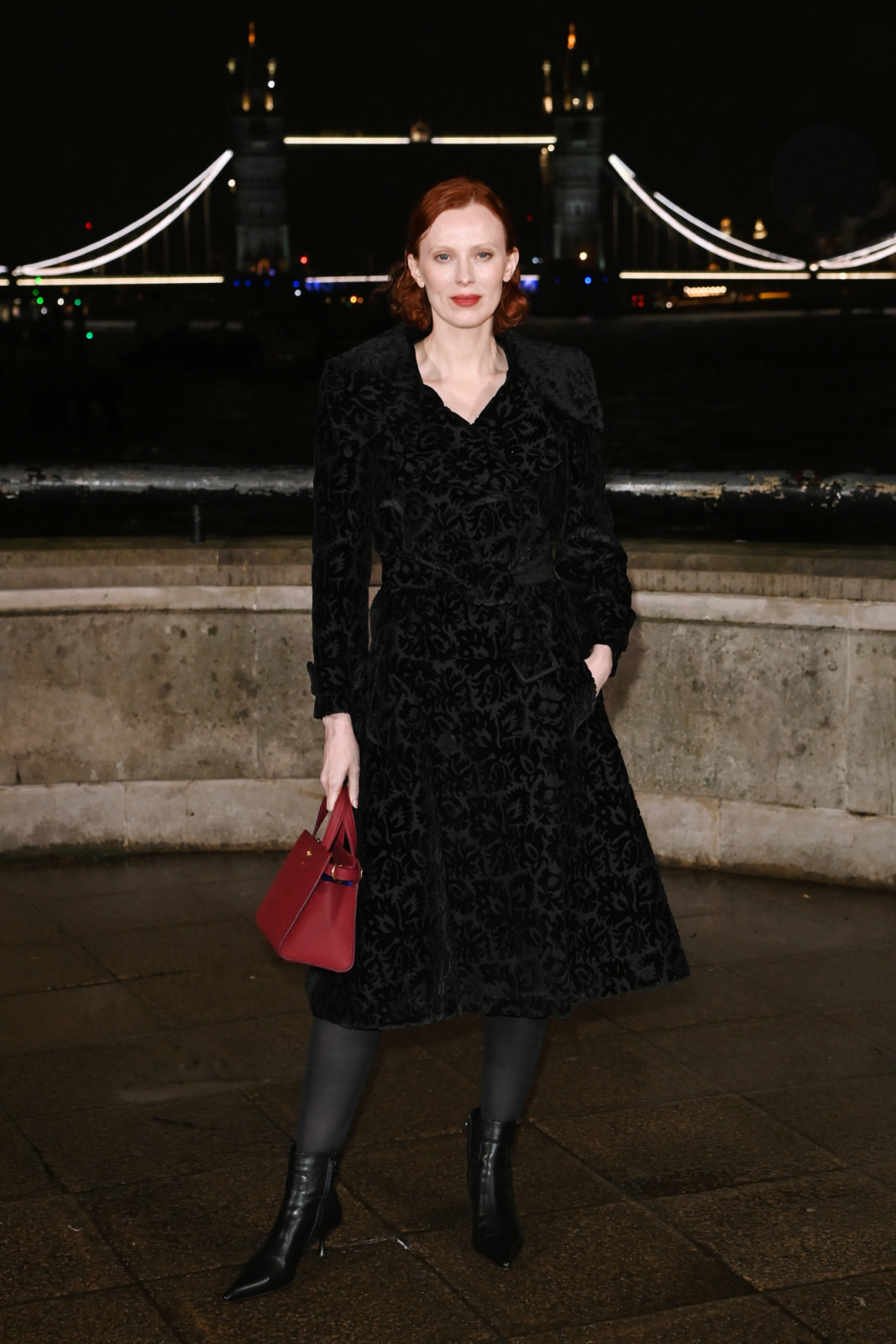 LONDON, ENGLAND - FEBRUARY 23: Karen Elson attends the Burberry Winter 2026 Show during London Fashion Week at Old Billingsgate on February 23, 2026 in London, England.

Photo by Dave Benett