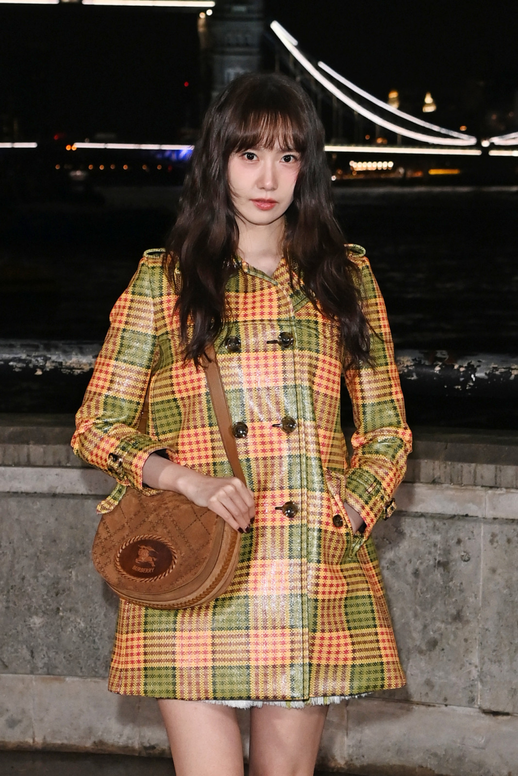 LONDON, ENGLAND - FEBRUARY 23: Lim Yoona attends the Burberry Winter 2026 Show during London Fashion Week at Old Billingsgate on February 23, 2026 in London, England. (Photo by Alan Chapman/Dave Benett/Getty Images for Burberry)