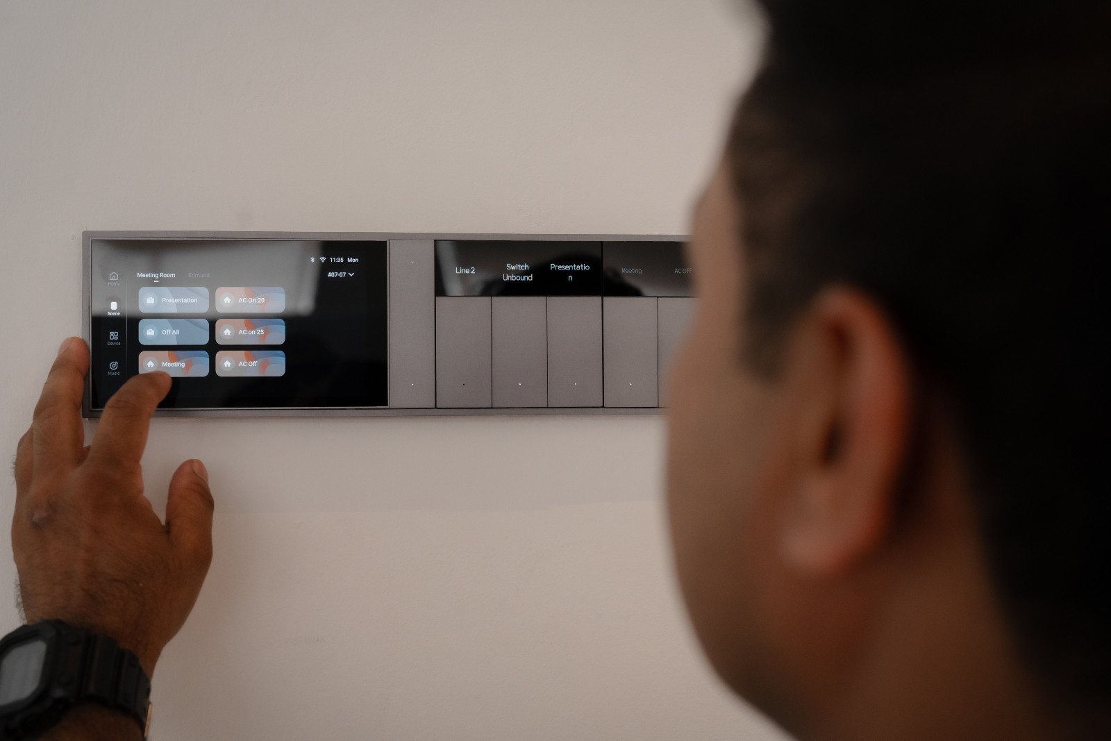 The Ltech platform is operated via consolidated control panels for streamlined home management