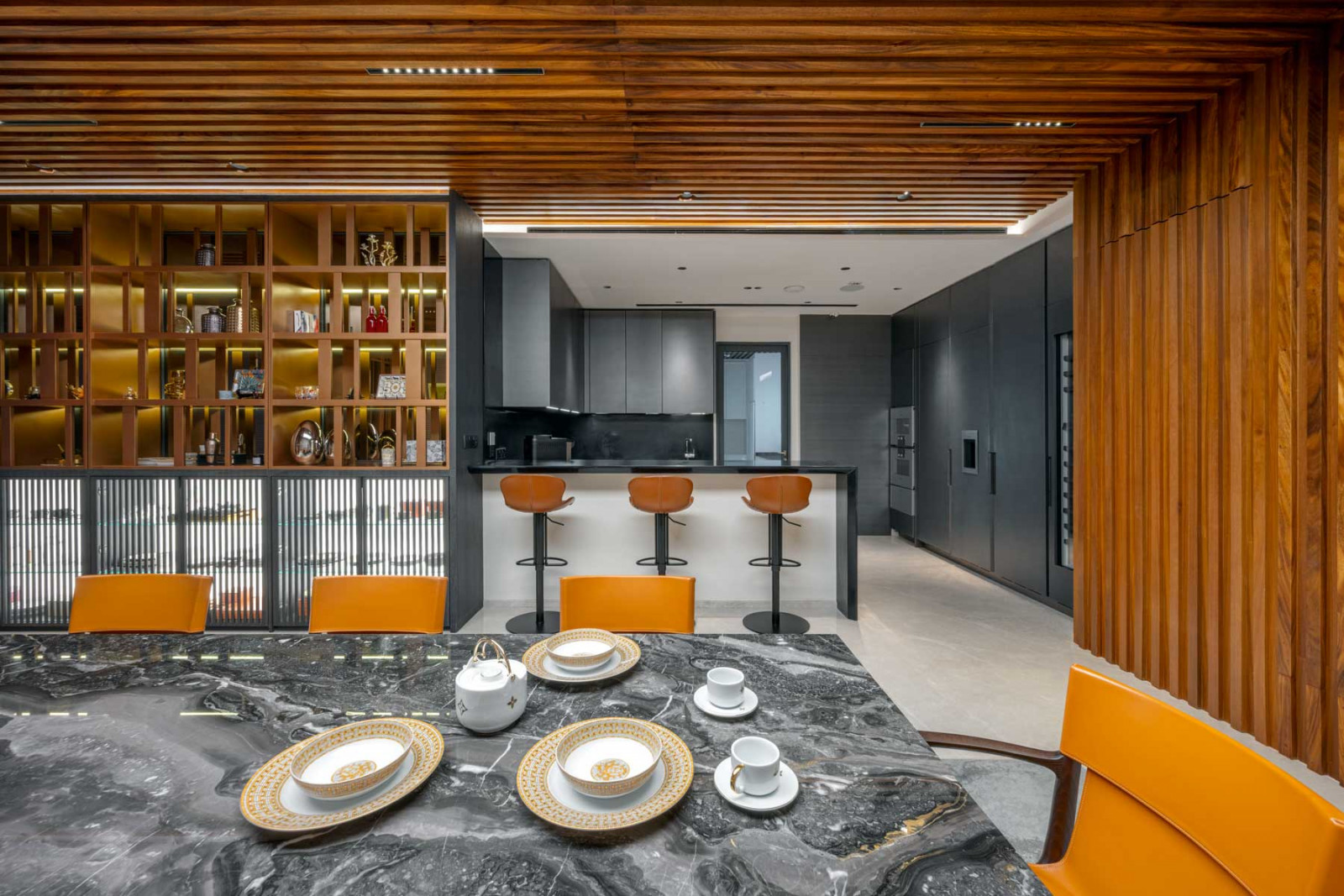 Curated visual reference: Gallery Detail: Inside A 36Th Floor Novena Penthouse With A Golf Simulator