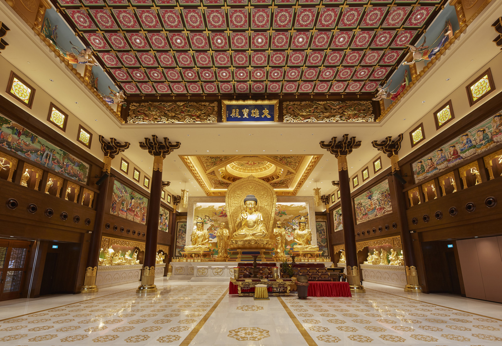 Singapore Buddhist Lodge features soft glow by Light Collab. (Photo: ND Photography)