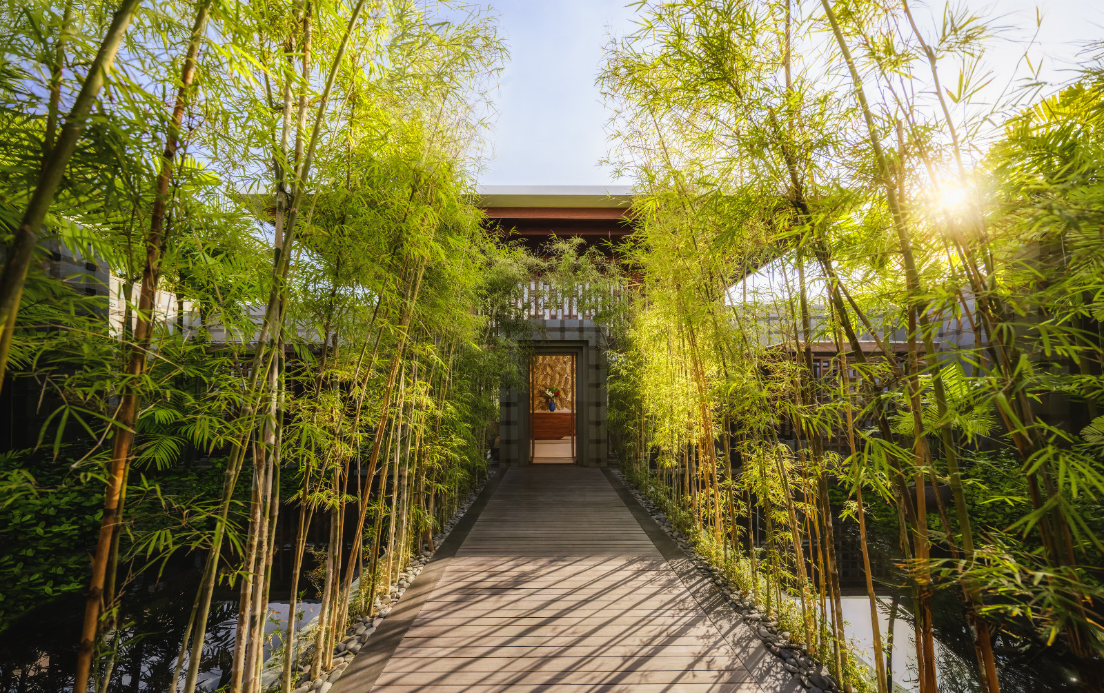 Pintu masuk Regent Spa & Wellness di Regent Bali Canggu