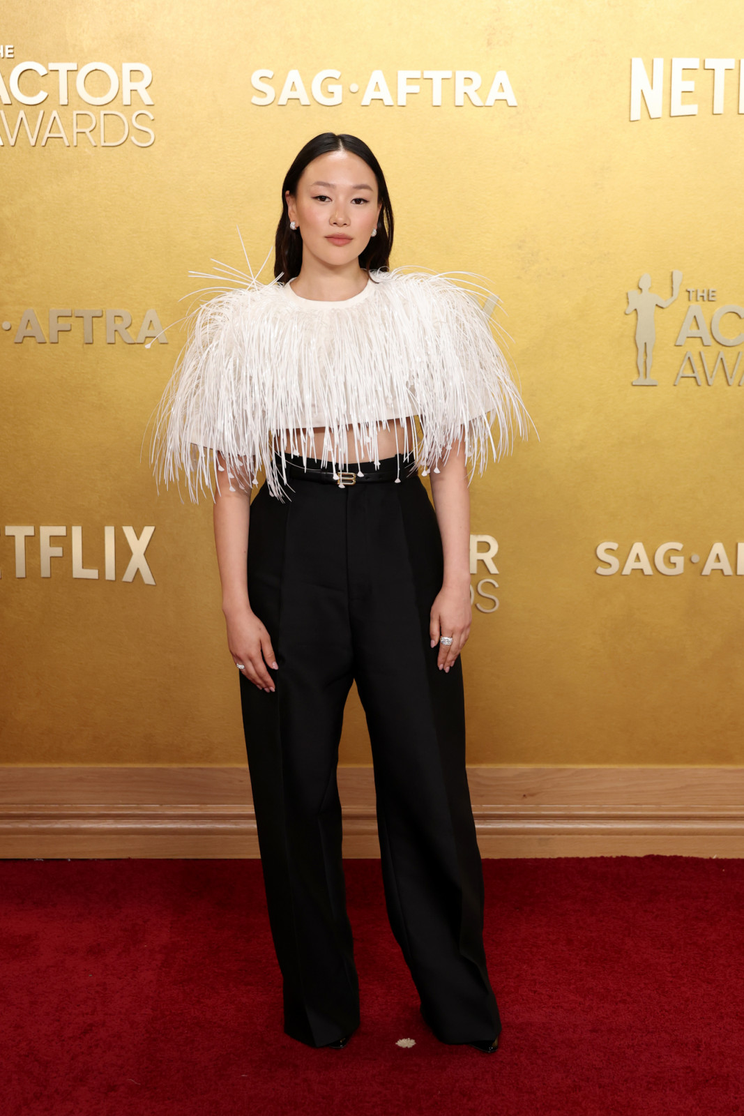 LOS ANGELES, CALIFORNIA - MARCH 01: Yerin Ha attends the 32nd Annual Actor Awards at Shrine Auditorium and Expo Hall on March 01, 2026 in Los Angeles, California. (Photo by Monica Schipper/WireImage)