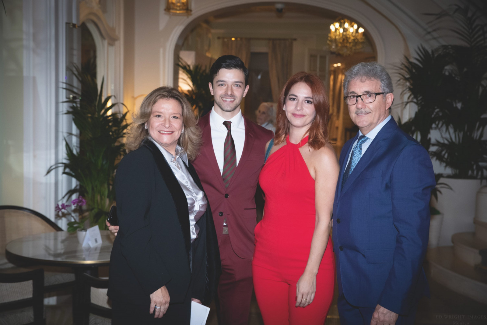 Valentina Colman (pictured second from right) with her family, including her mother, Cinzia Sgambati Colman (pictured far left)